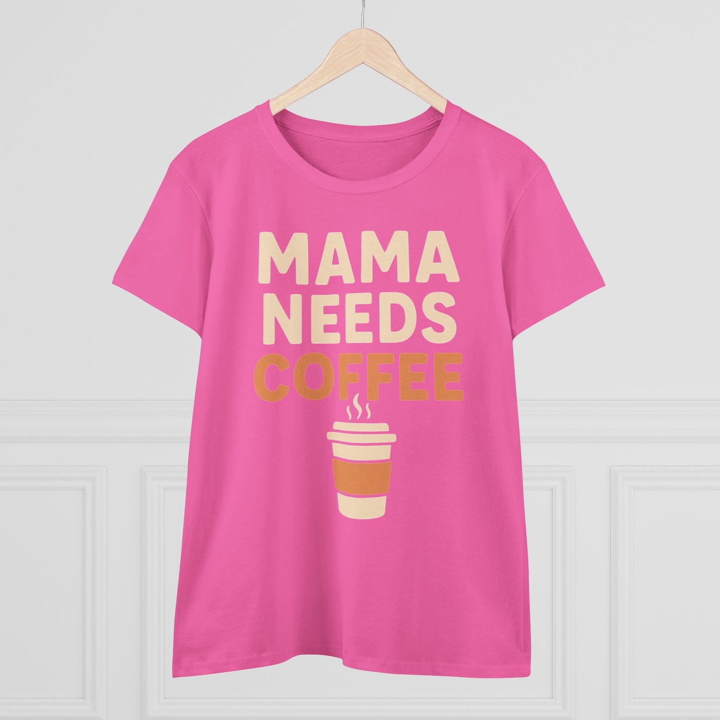 Mama Needs Coffee Tee - Perfect for Moms, Coffee Lovers, Birthdays, Mother's Day, Casual Outfits