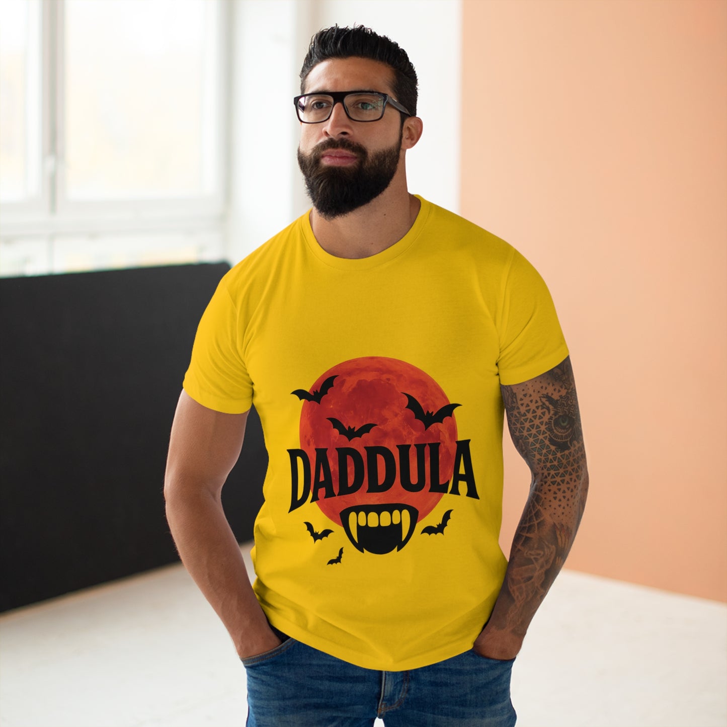 Men's Halloween Graphic Tee - DADDULA T-shirt, Spooky Shirt, Costume Top, Halloween Gift, Casual Wear