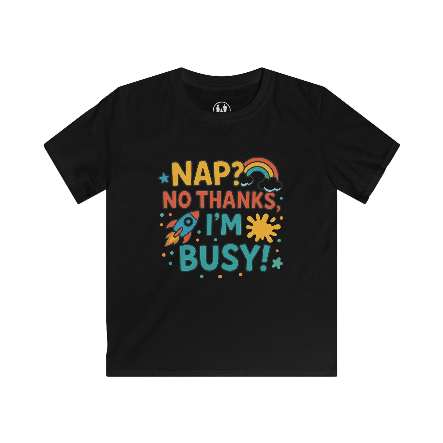 Kids Busy Tee with Fun Quote, Colorful Children's T-Shirt, Perfect Gift for Birthdays, Playtime, and Everyday Adventures