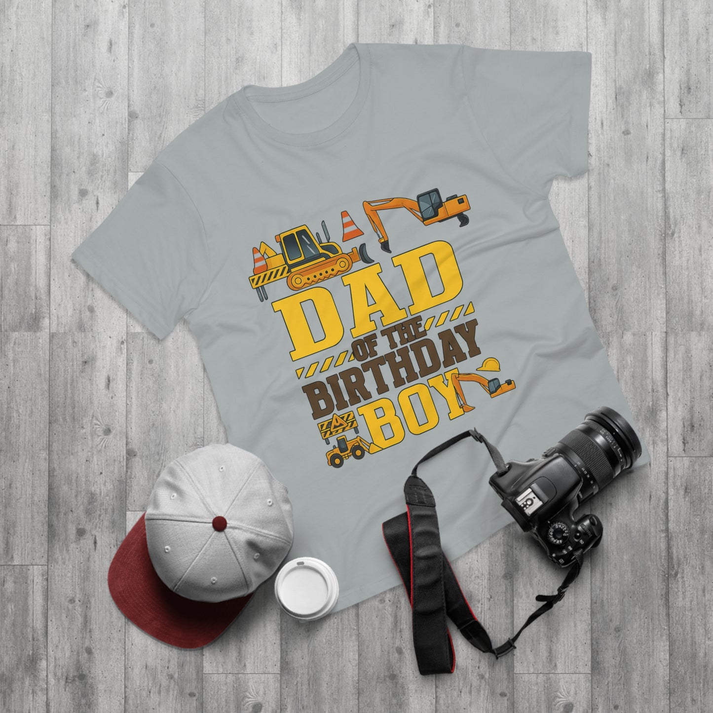 Dad of the Birthday Boy Construction T-Shirt, Birthday Gift, Dad T-Shirt, Father's Day Gift, Baby Shower Gift, Fun Dad Tee