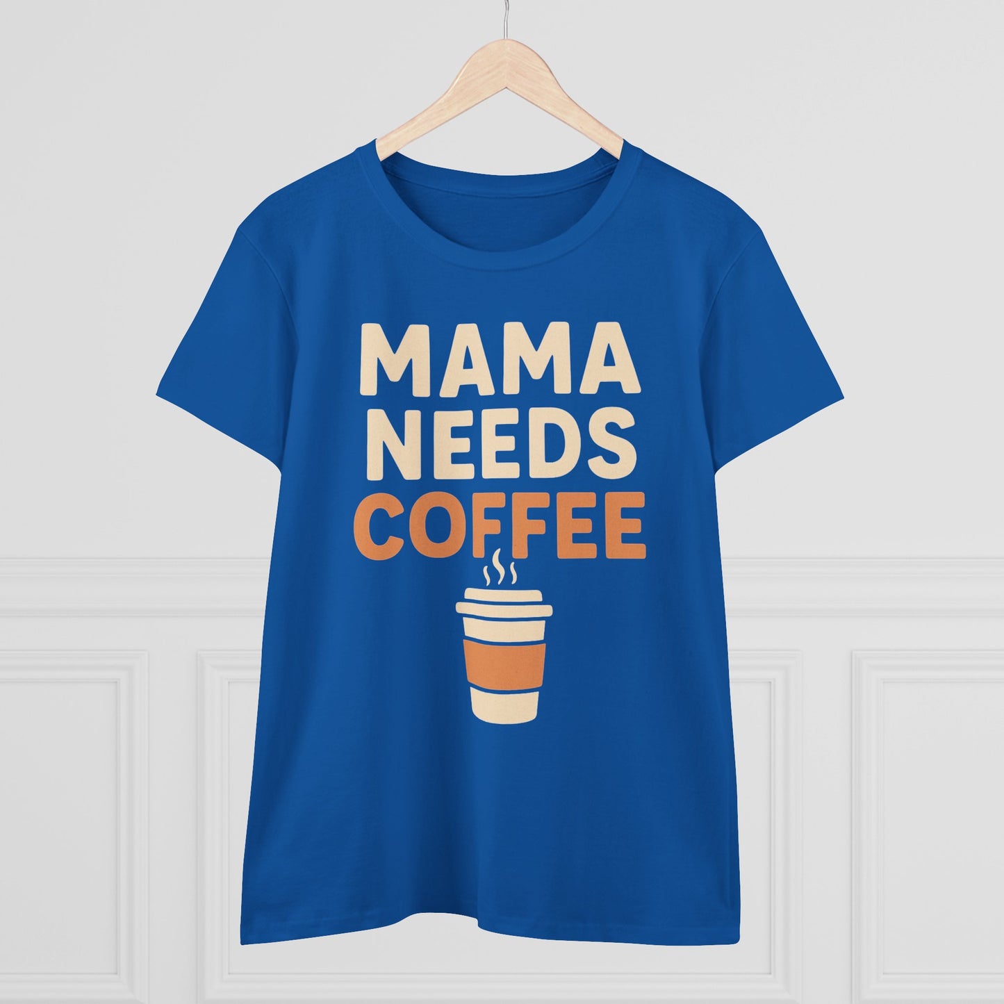 Mama Needs Coffee Tee - Perfect for Moms, Coffee Lovers, Birthdays, Mother's Day, Casual Outfits