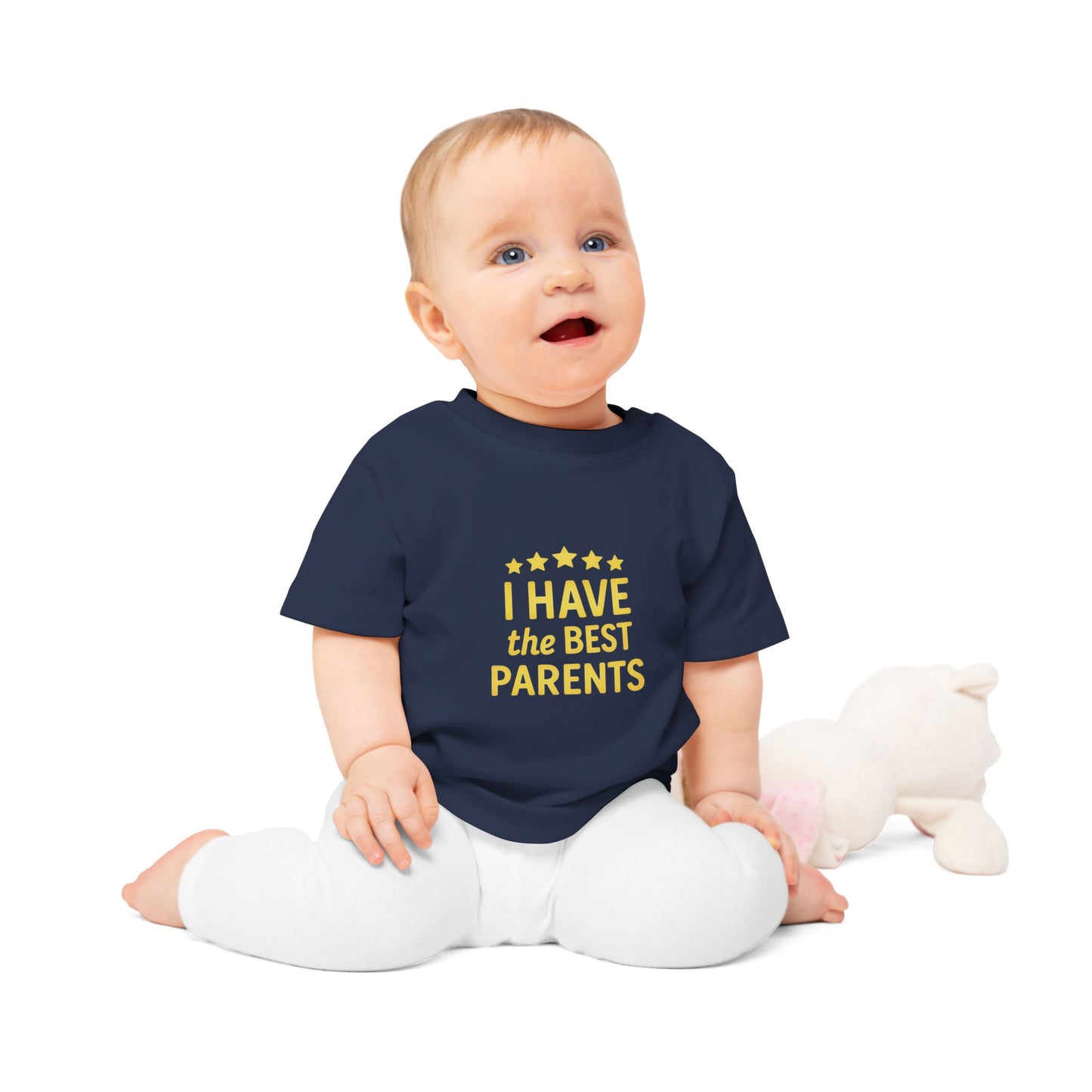 I Have the Best Parents Baby T-Shirt - Cute Infant Tee, Gift for New Parents, Baby Shower, Family Matching