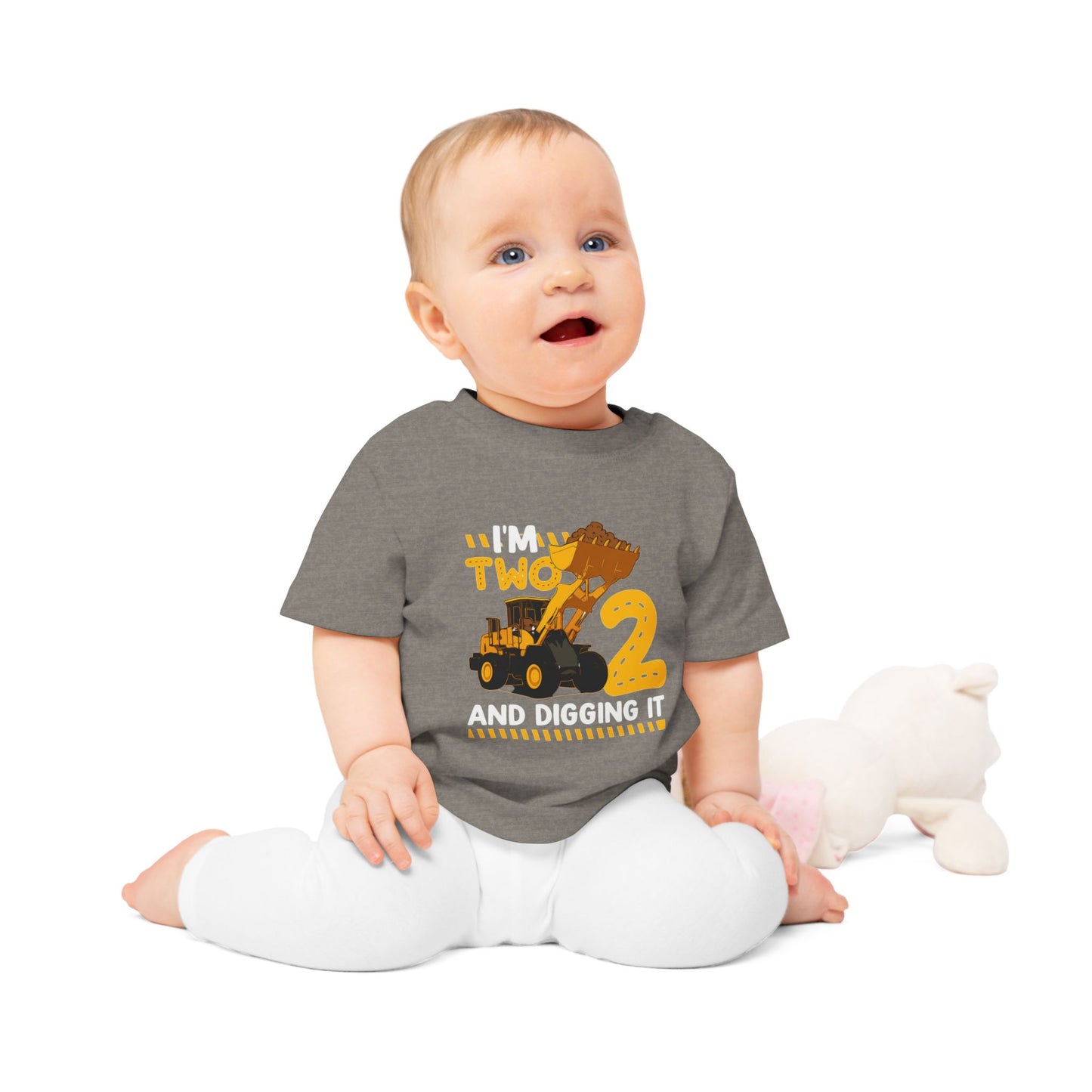 Construction Themed Baby T-Shirt – Perfect for Birthdays, Playtime, Gifts, Cute Outfit, Toddler Apparel