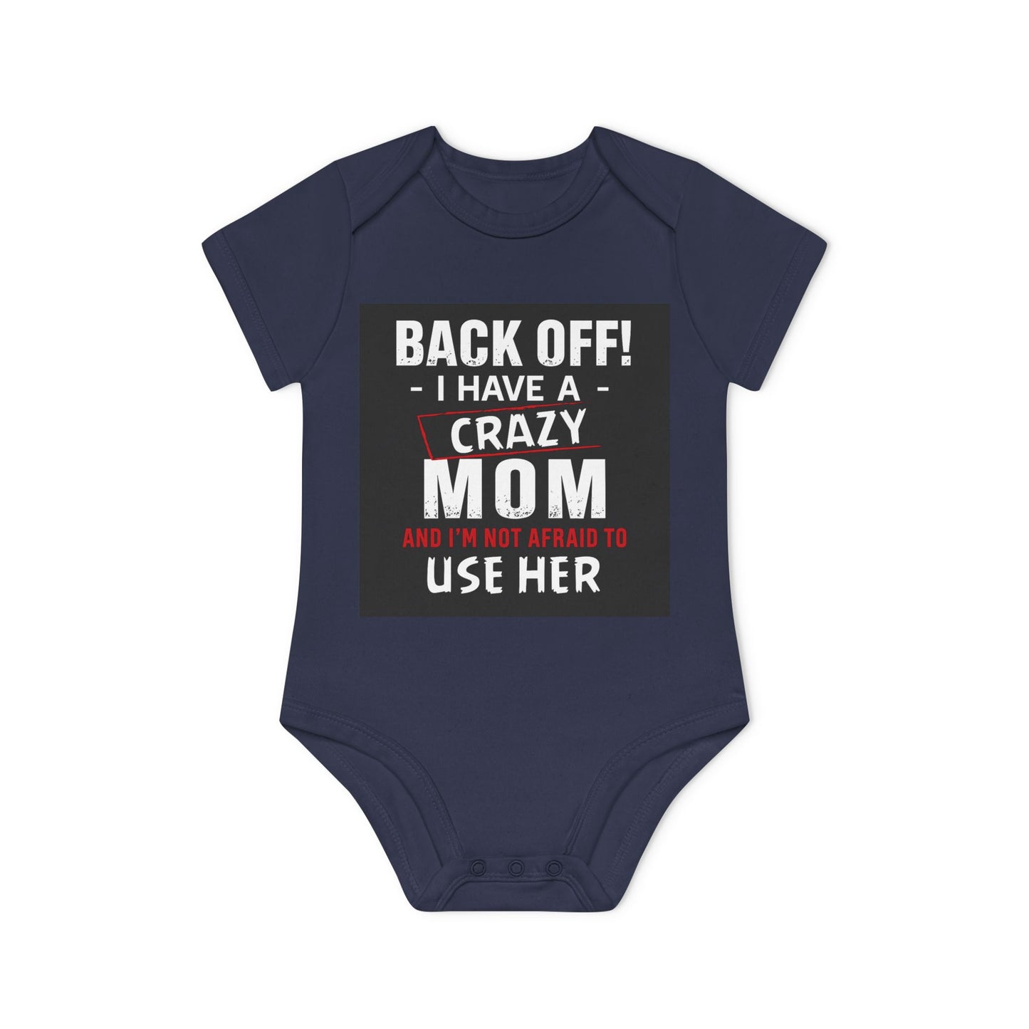 Funny Baby Bodysuit, Back Off Crazy Mom Gift, Baby Shower Outfit, Infant Clothing, Cute Baby Onesie, New Parent Humor
