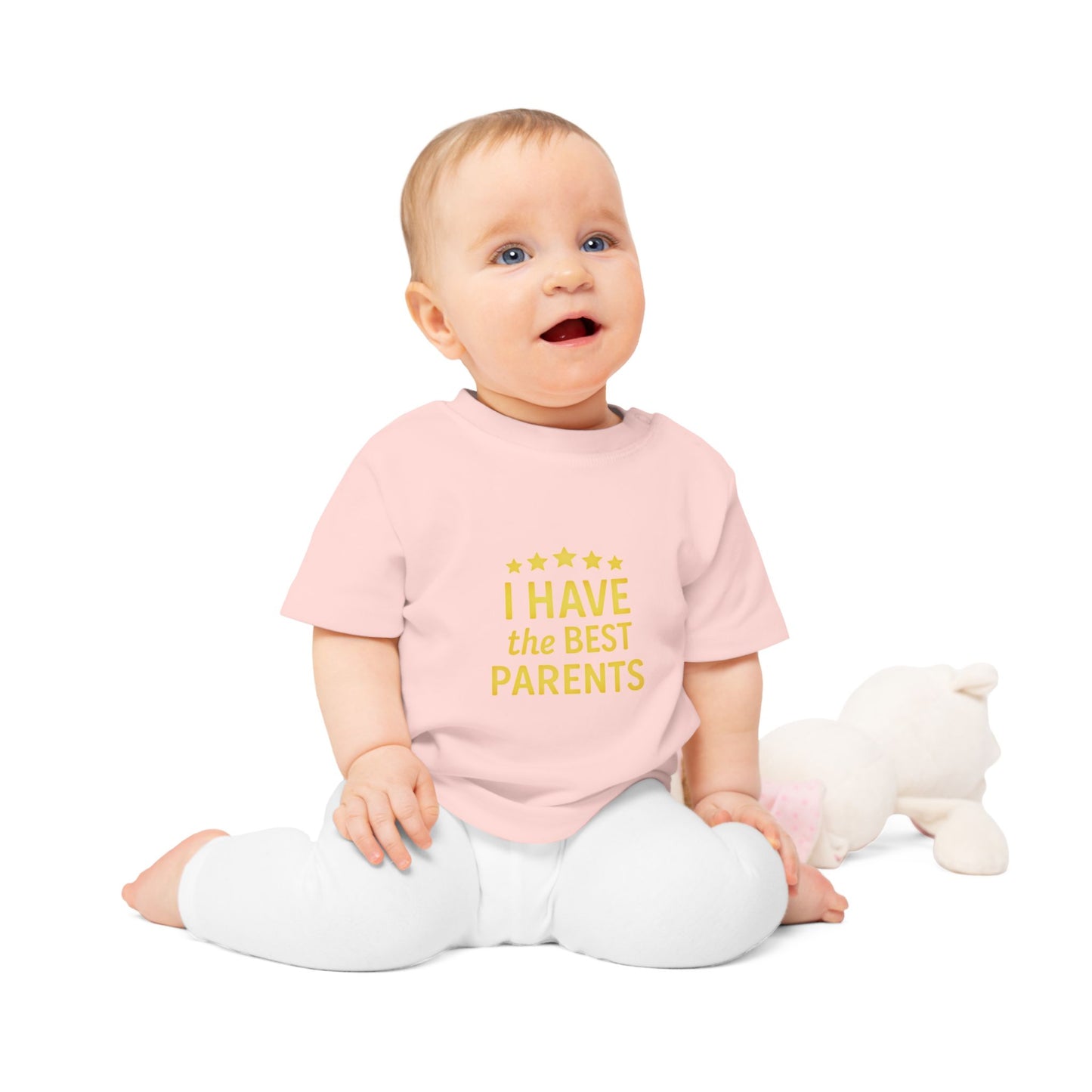 I Have the Best Parents Baby T-Shirt - Cute Infant Tee, Gift for New Parents, Baby Shower, Family Matching