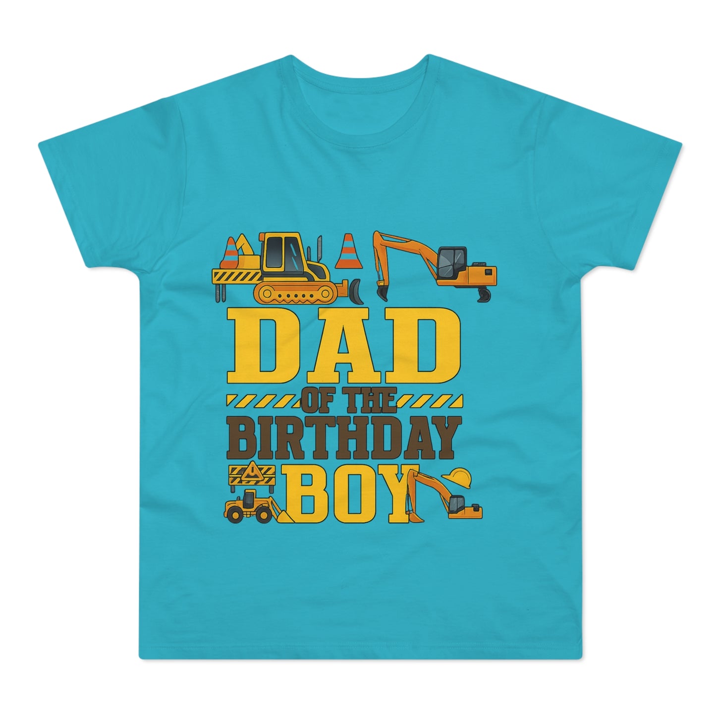 Dad of the Birthday Boy Construction T-Shirt, Birthday Gift, Dad T-Shirt, Father's Day Gift, Baby Shower Gift, Fun Dad Tee
