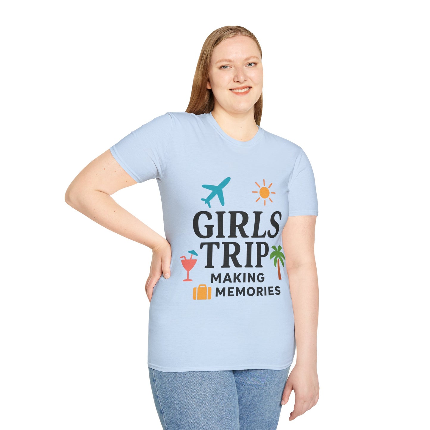 Girls Trip Making Memories T-Shirt | Unisex Vacation Tee | Perfect for Group Travel, Bachelorette Parties, Summer Adventures