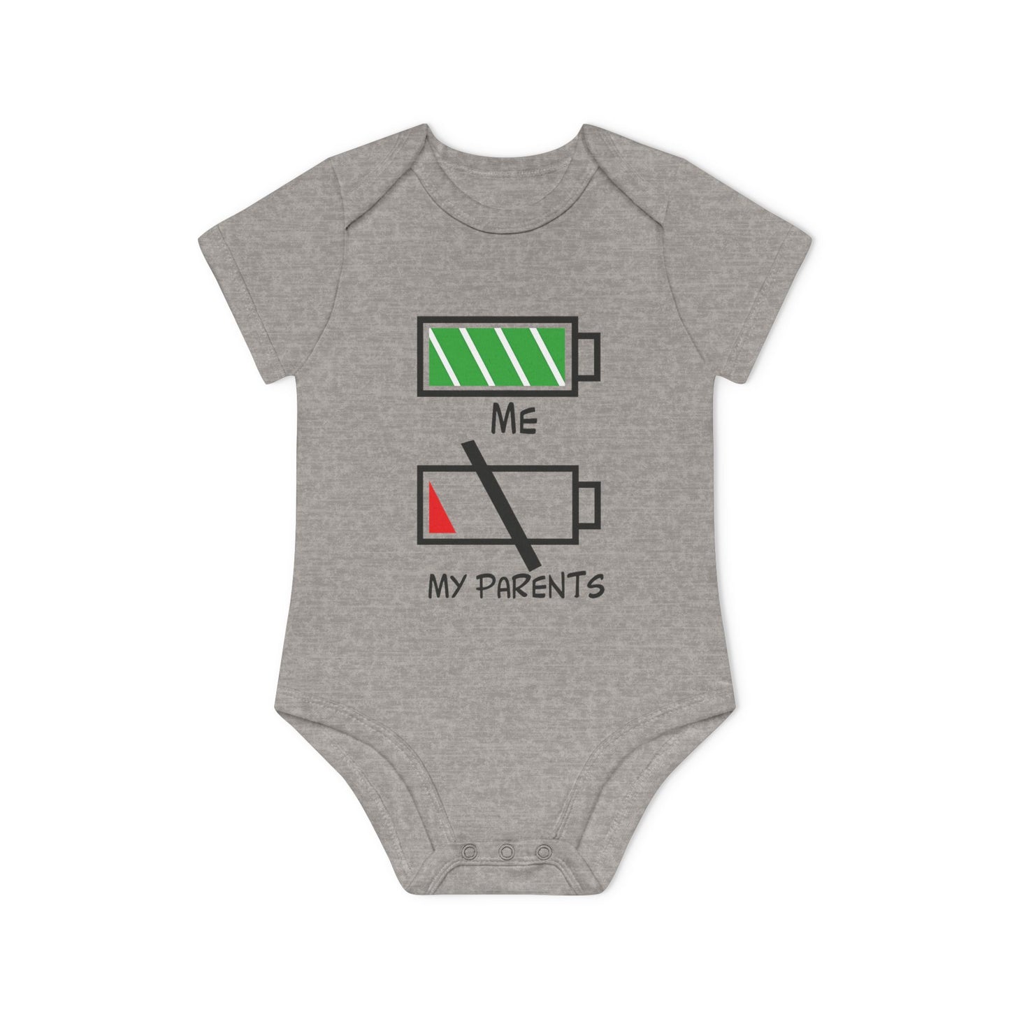 Cute Baby Bodysuit with Battery Design | Newborn Gift, Organic Cotton Onesie, Funny Baby Clothes, Baby Shower Present, Gift for Parents