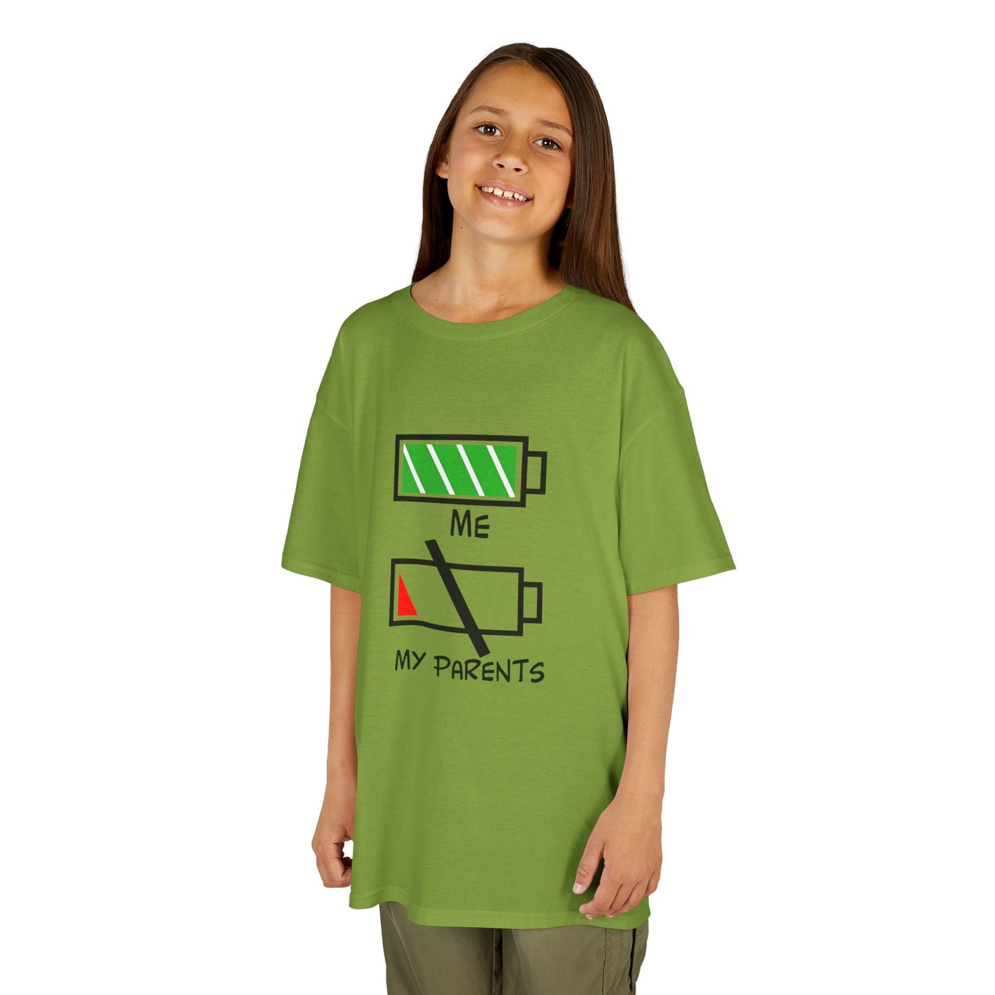 Recharge Your Kids' Energy Tee, Fun Kids Shirt, Battery Graphic Tee, Cute Gift for Boys and Girls, Cool Kids Apparel