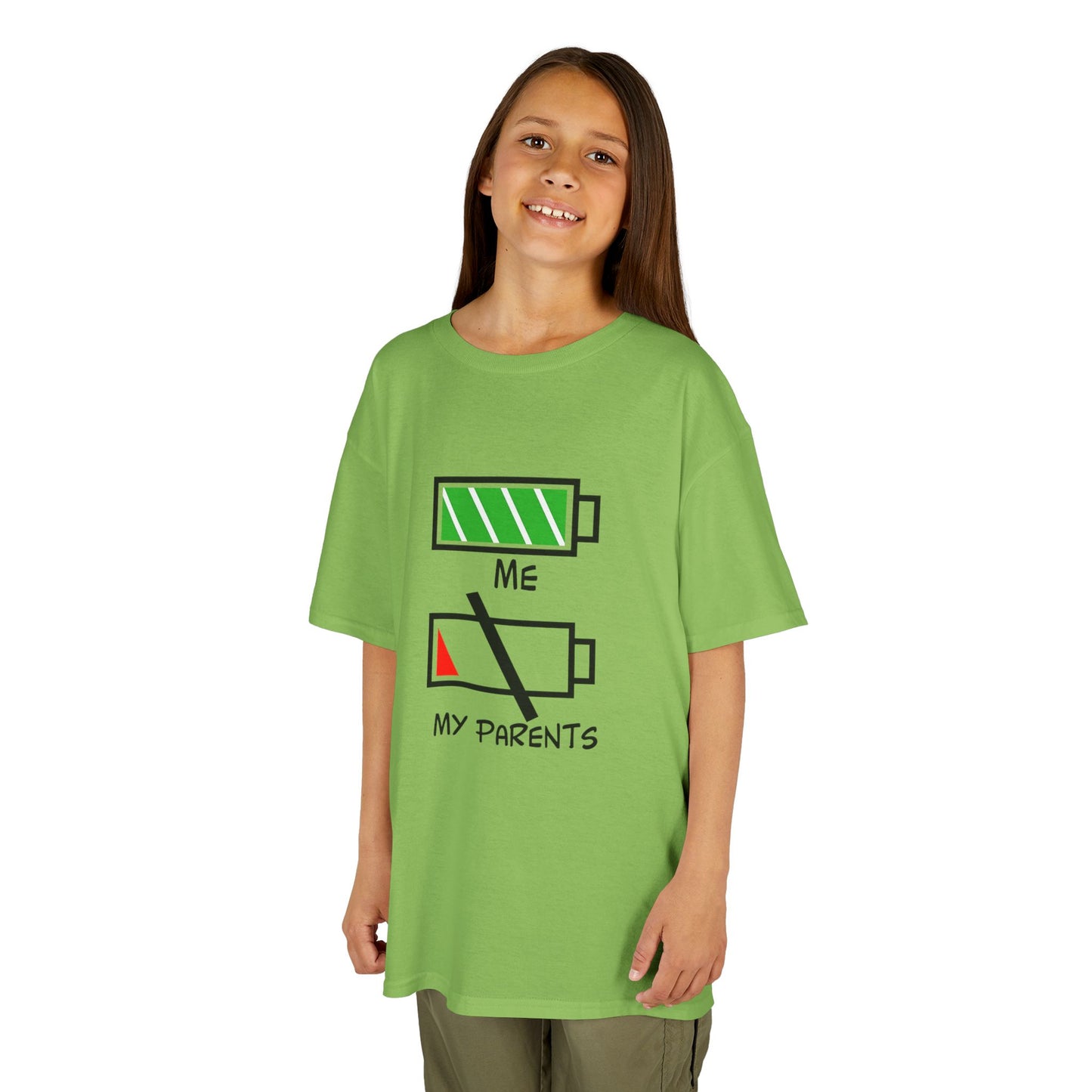 Recharge Your Kids' Energy Tee, Fun Kids Shirt, Battery Graphic Tee, Cute Gift for Boys and Girls, Cool Kids Apparel