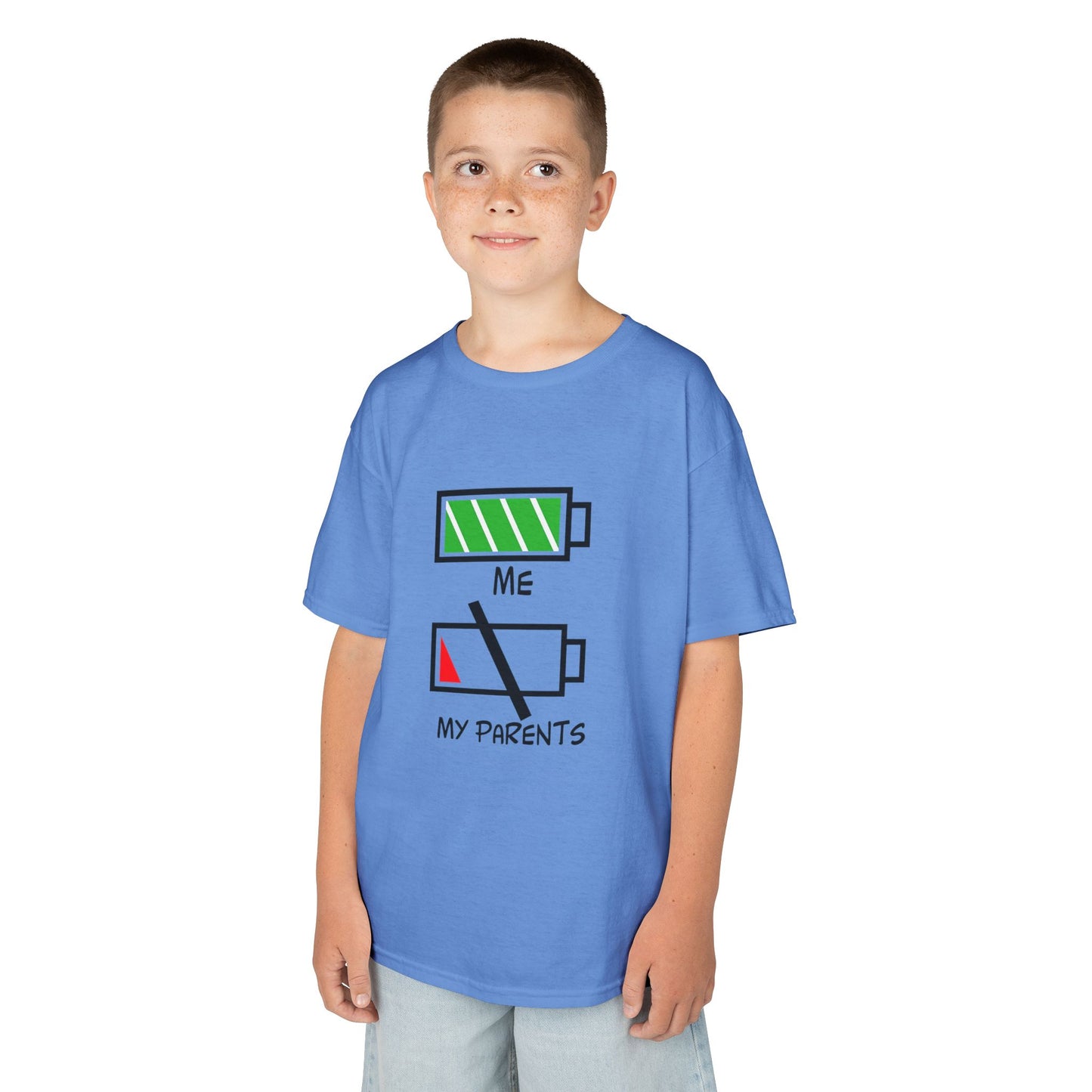 Recharge Your Kids' Energy Tee, Fun Kids Shirt, Battery Graphic Tee, Cute Gift for Boys and Girls, Cool Kids Apparel