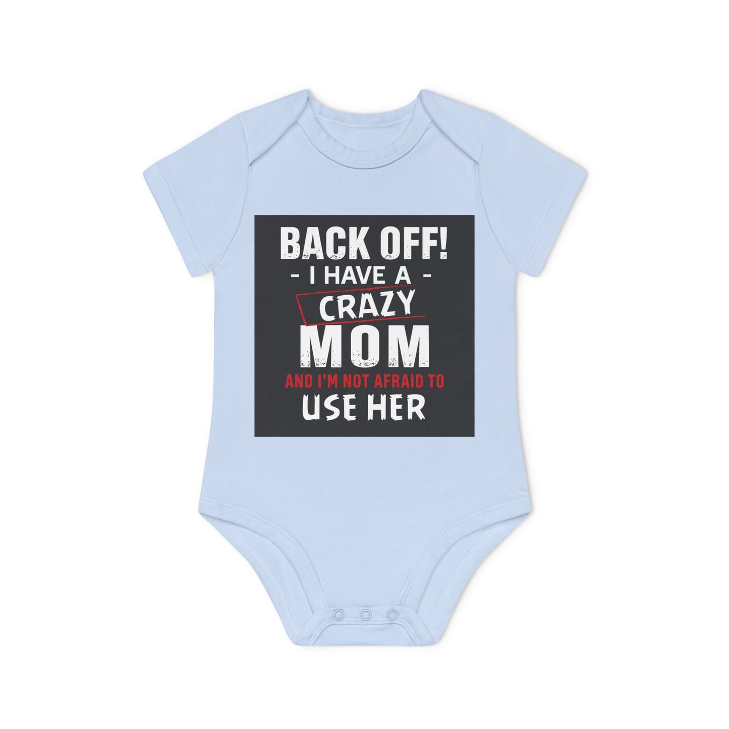 Funny Baby Bodysuit, Back Off Crazy Mom Gift, Baby Shower Outfit, Infant Clothing, Cute Baby Onesie, New Parent Humor