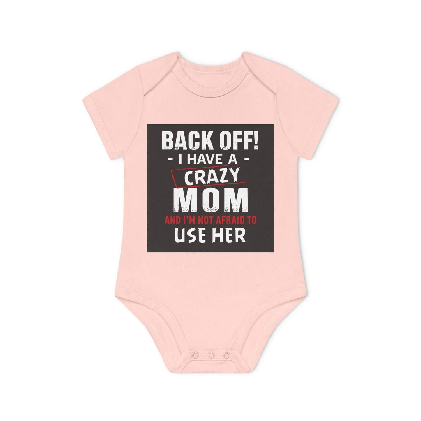 Funny Baby Bodysuit, Back Off Crazy Mom Gift, Baby Shower Outfit, Infant Clothing, Cute Baby Onesie, New Parent Humor