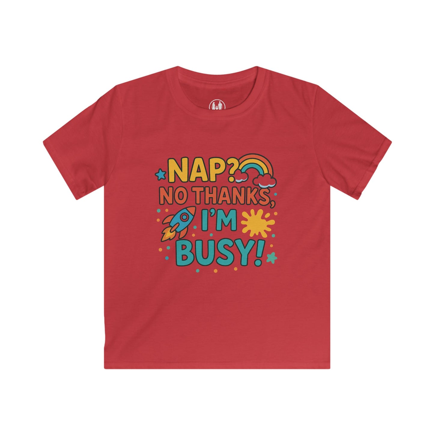 Kids Busy Tee with Fun Quote, Colorful Children's T-Shirt, Perfect Gift for Birthdays, Playtime, and Everyday Adventures