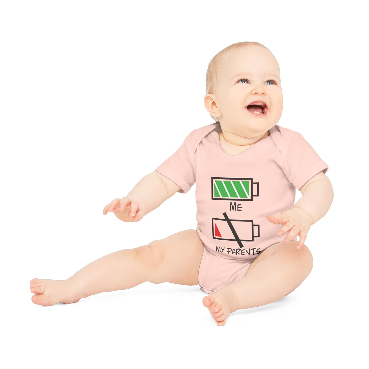 Cute Baby Bodysuit with Battery Design | Newborn Gift, Organic Cotton Onesie, Funny Baby Clothes, Baby Shower Present, Gift for Parents