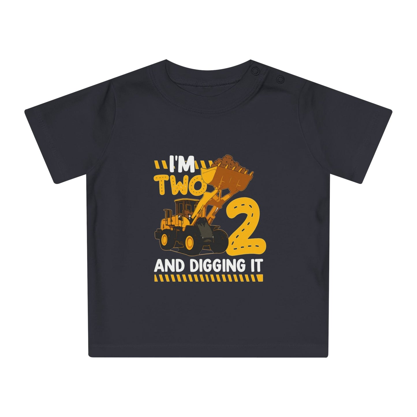 Construction Themed Baby T-Shirt – Perfect for Birthdays, Playtime, Gifts, Cute Outfit, Toddler Apparel