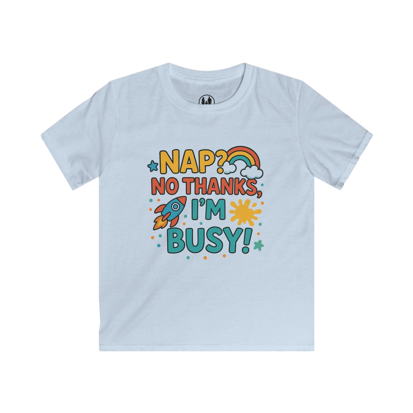 Kids Busy Tee with Fun Quote, Colorful Children's T-Shirt, Perfect Gift for Birthdays, Playtime, and Everyday Adventures