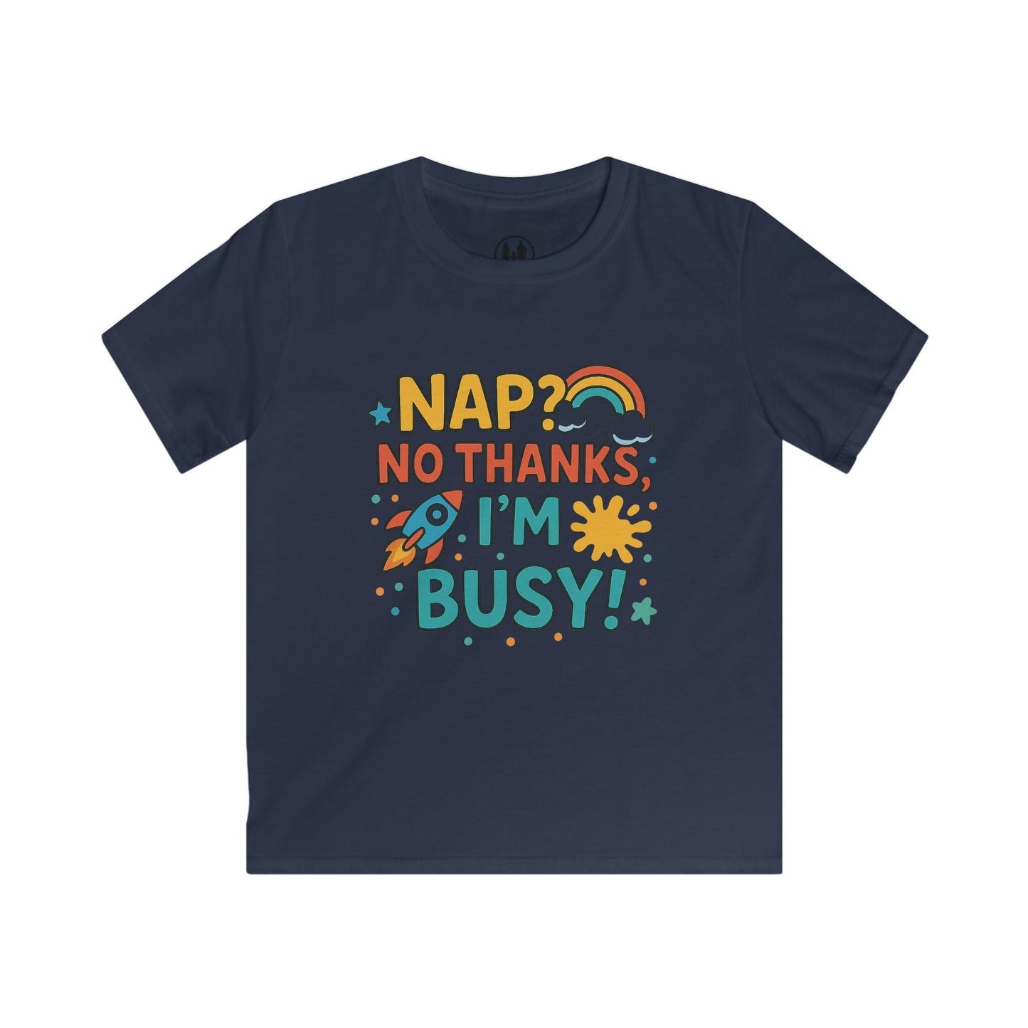 Kids Busy Tee with Fun Quote, Colorful Children's T-Shirt, Perfect Gift for Birthdays, Playtime, and Everyday Adventures