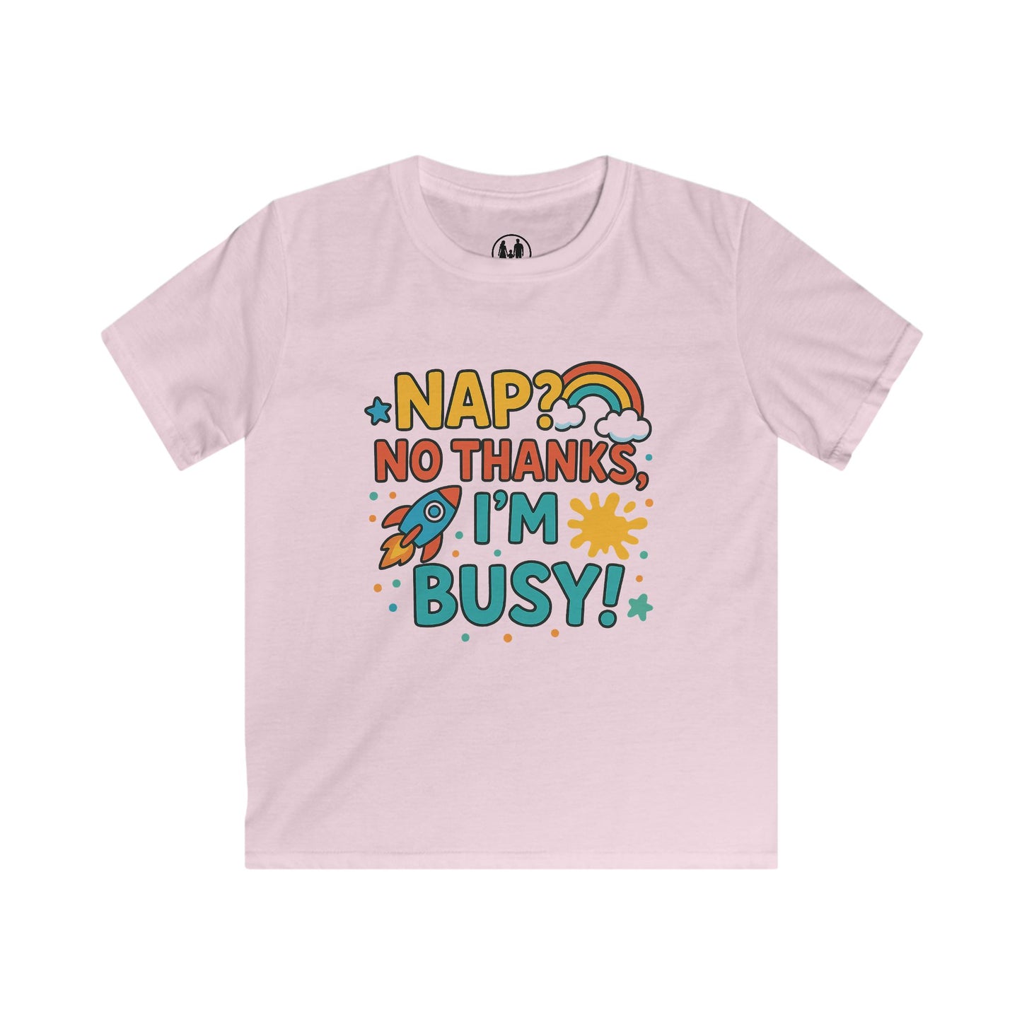 Kids Busy Tee with Fun Quote, Colorful Children's T-Shirt, Perfect Gift for Birthdays, Playtime, and Everyday Adventures