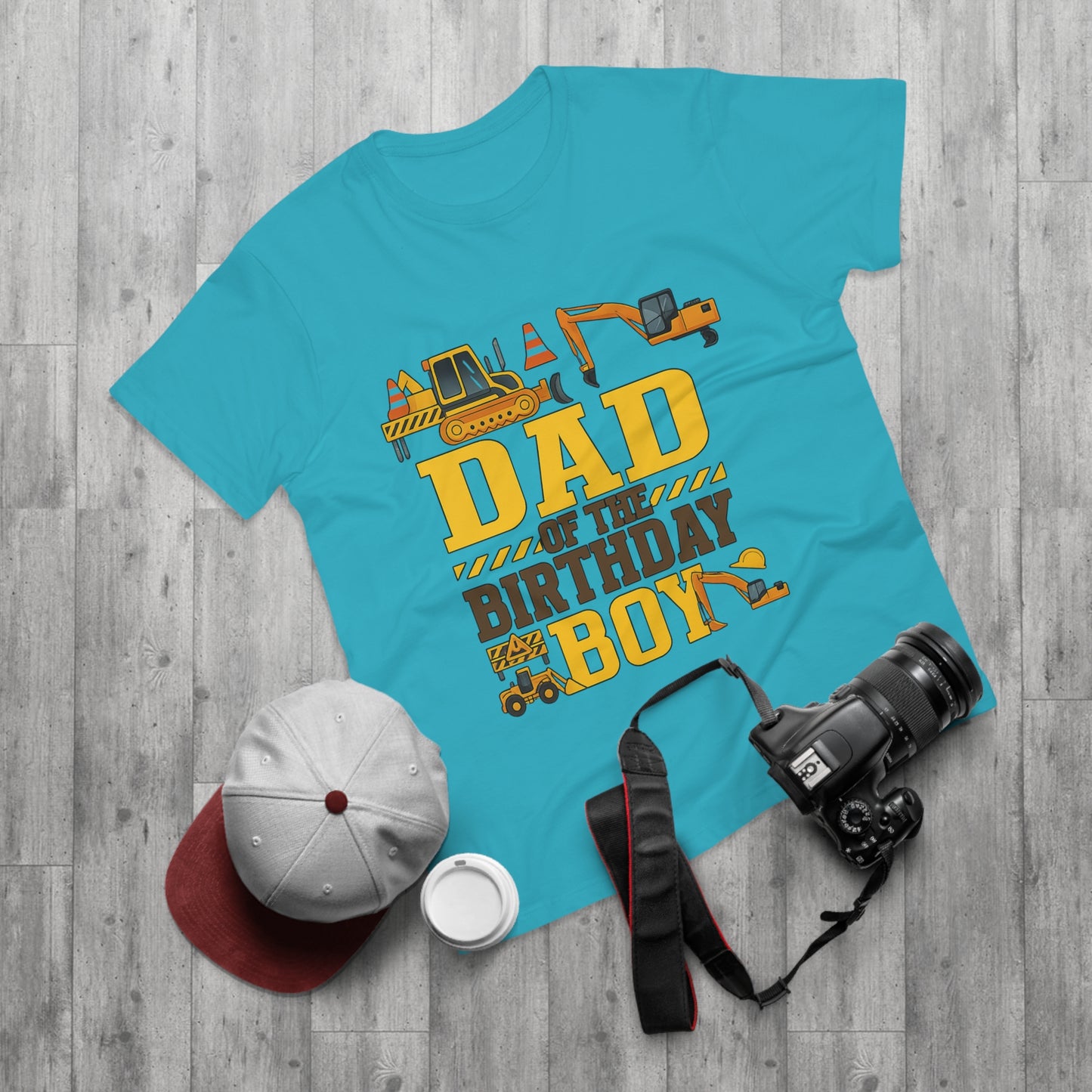 Dad of the Birthday Boy Construction T-Shirt, Birthday Gift, Dad T-Shirt, Father's Day Gift, Baby Shower Gift, Fun Dad Tee