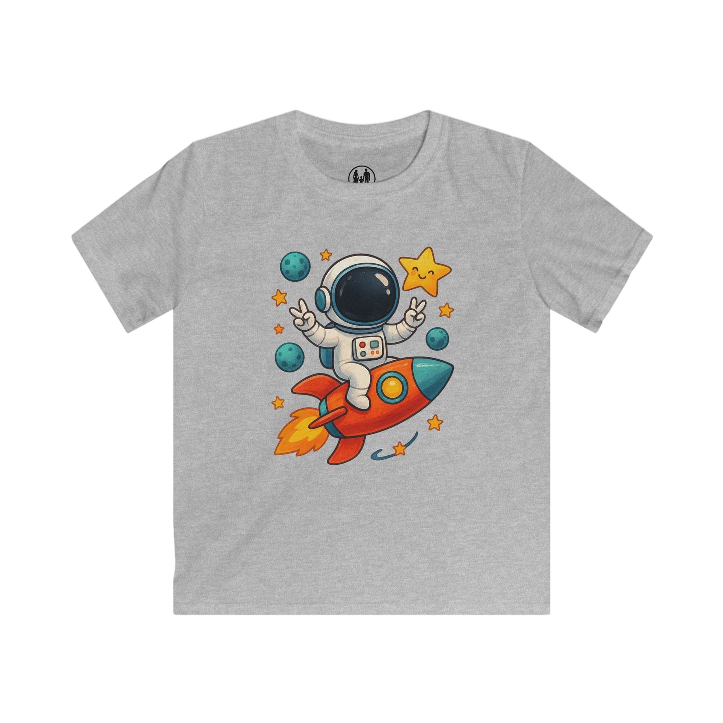 Kids Astronaut Rocket Tee, Space Adventure Shirt, Children's Fun Outfit, Birthday Gift, Summer Playwear, Cosmic Themed Clothing