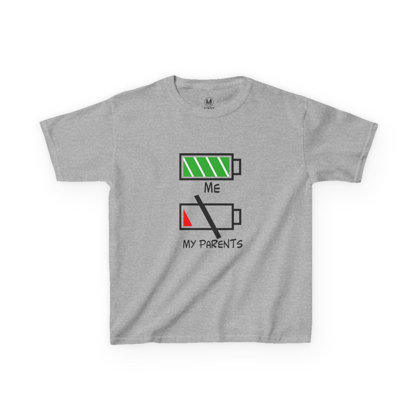 Recharge Your Kids' Energy Tee, Fun Kids Shirt, Battery Graphic Tee, Cute Gift for Boys and Girls, Cool Kids Apparel