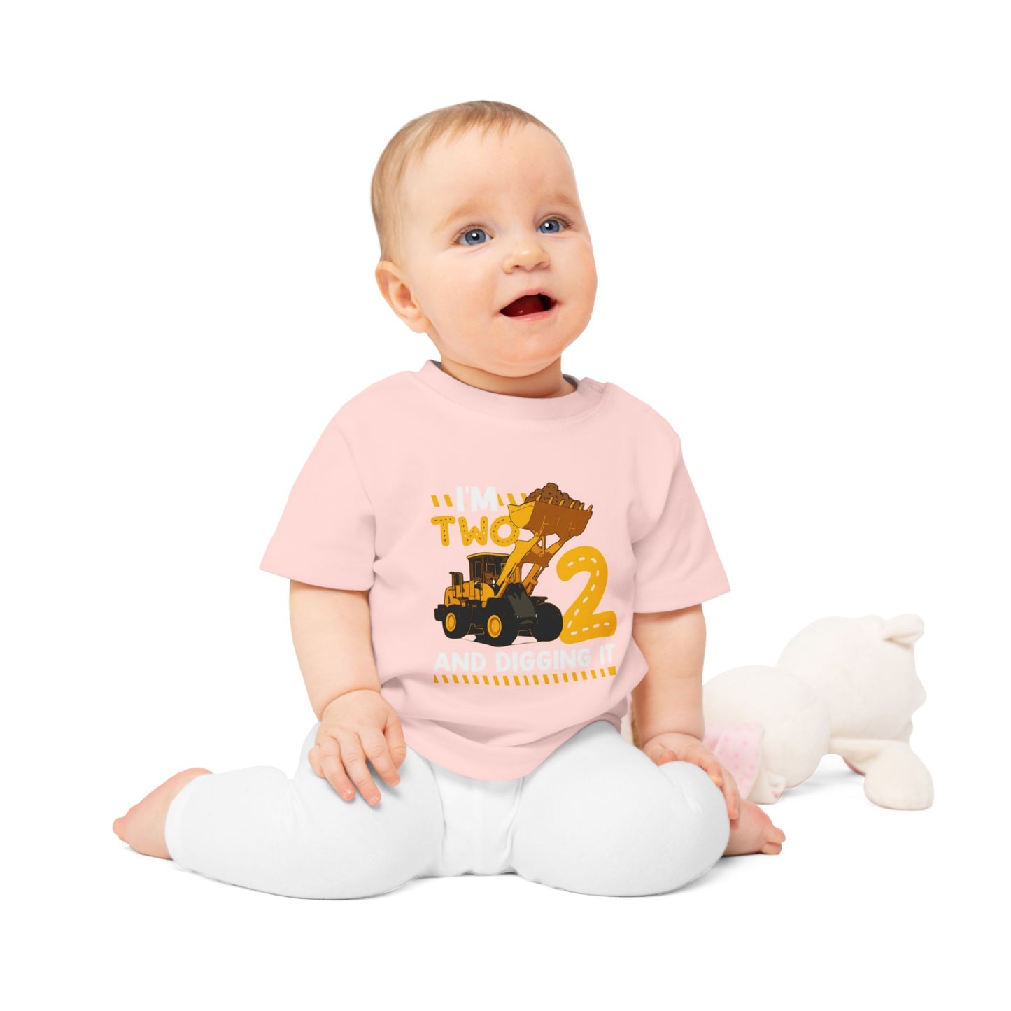 Construction Themed Baby T-Shirt – Perfect for Birthdays, Playtime, Gifts, Cute Outfit, Toddler Apparel