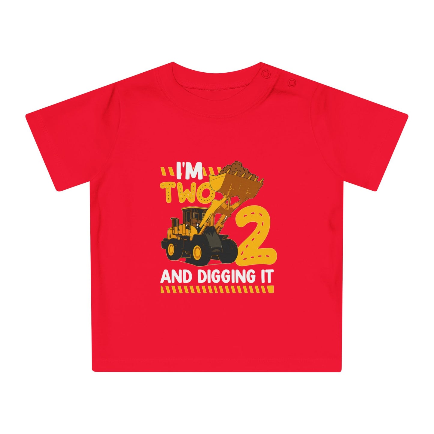 Construction Themed Baby T-Shirt – Perfect for Birthdays, Playtime, Gifts, Cute Outfit, Toddler Apparel