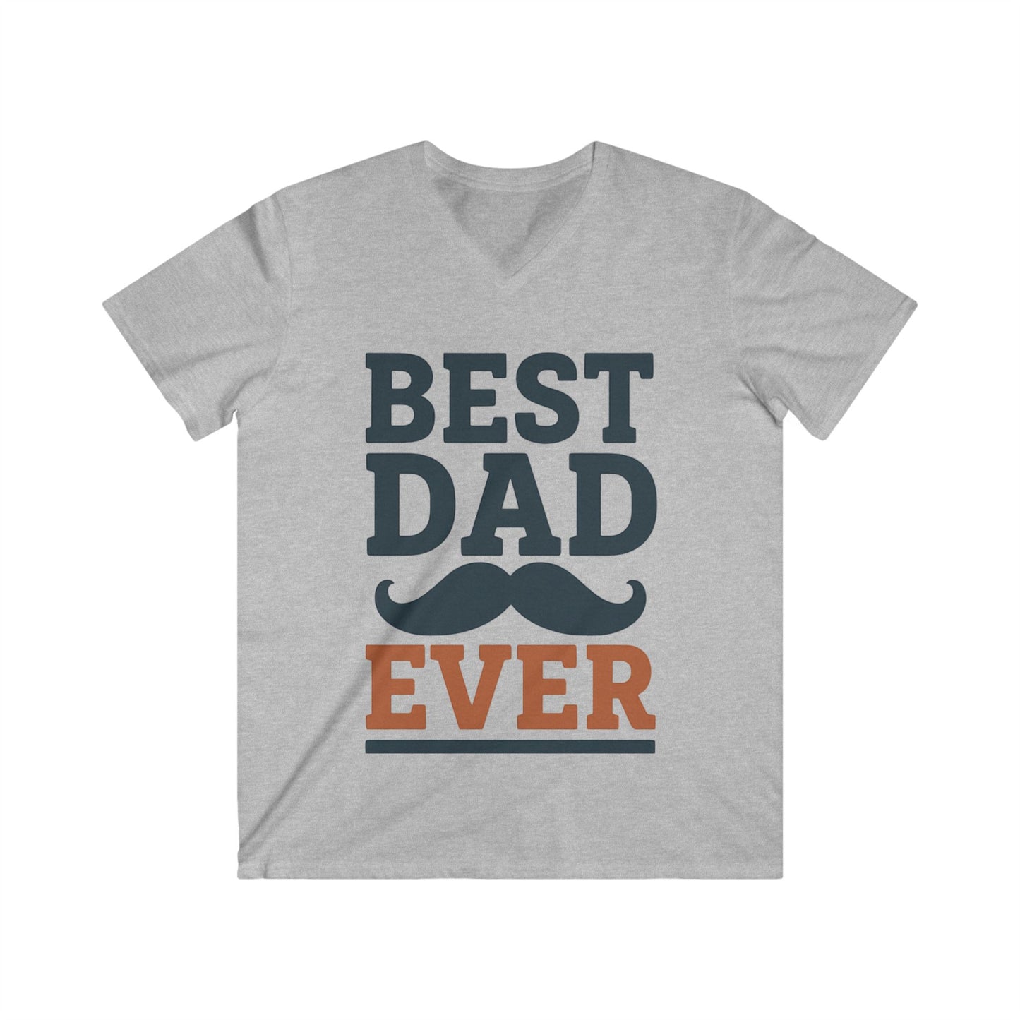 Best Dad Ever V-Neck Tee, Father's Day Gift, Dad Birthday Shirt, Casual Dad Outfit, Unique Father's Day Apparel