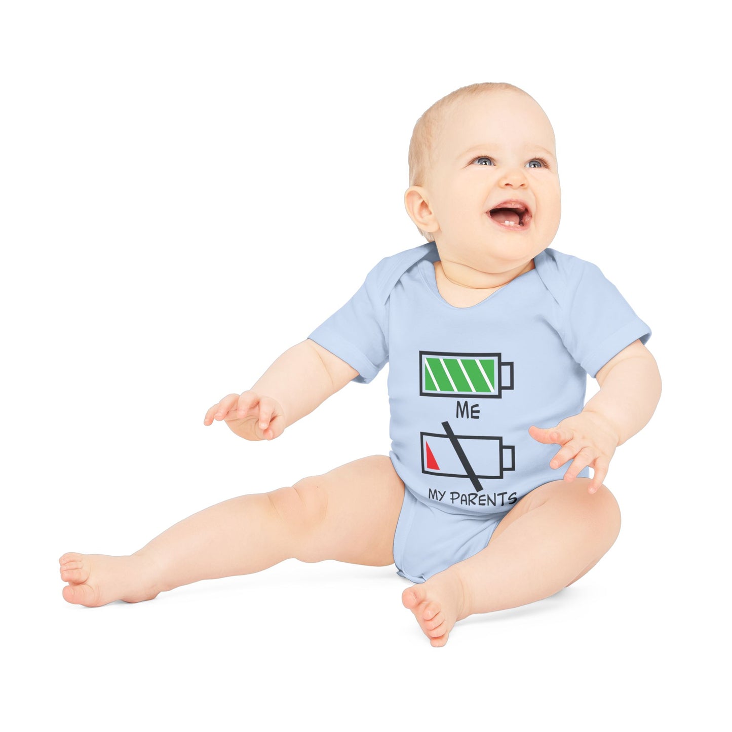 Cute Baby Bodysuit with Battery Design | Newborn Gift, Organic Cotton Onesie, Funny Baby Clothes, Baby Shower Present, Gift for Parents
