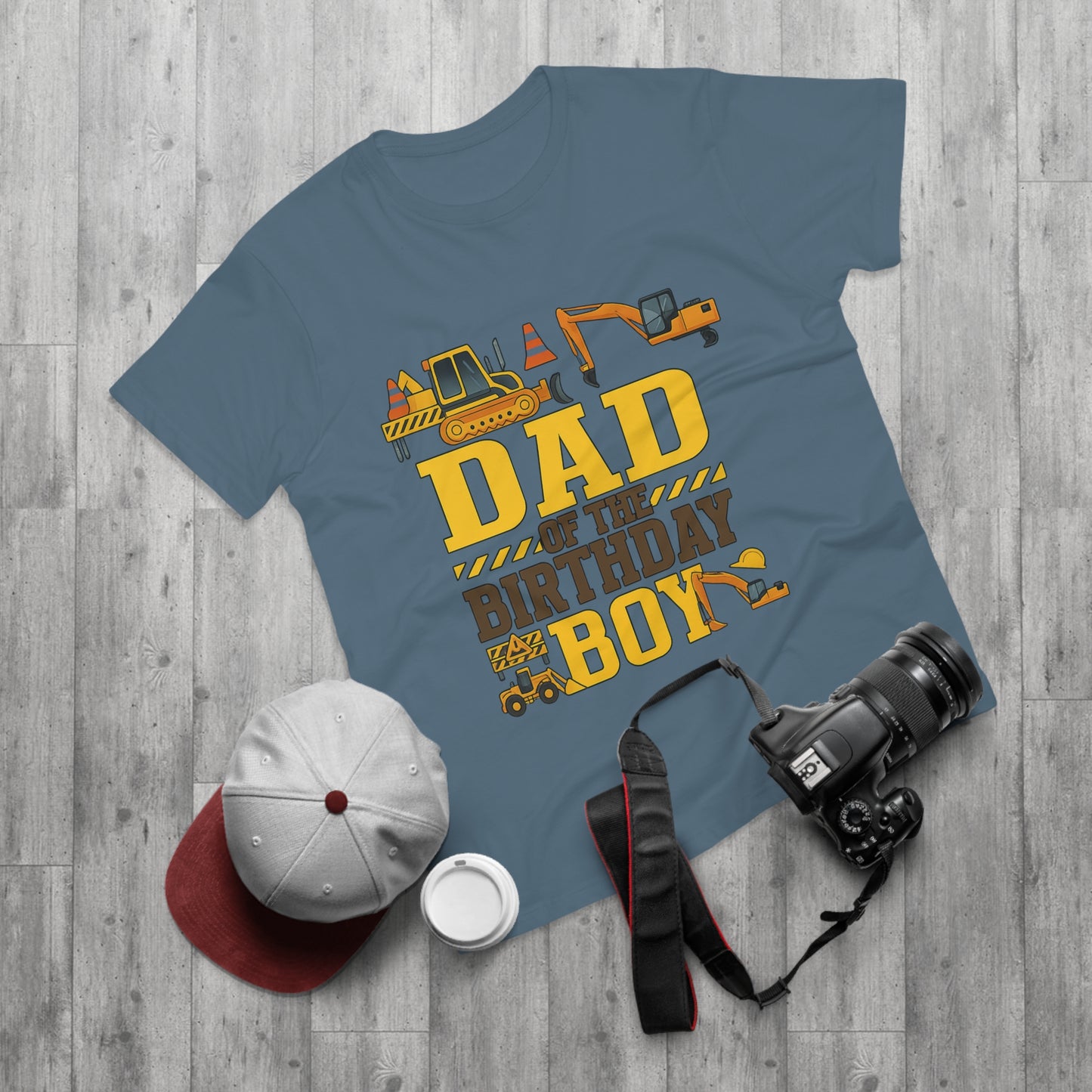 Dad of the Birthday Boy Construction T-Shirt, Birthday Gift, Dad T-Shirt, Father's Day Gift, Baby Shower Gift, Fun Dad Tee