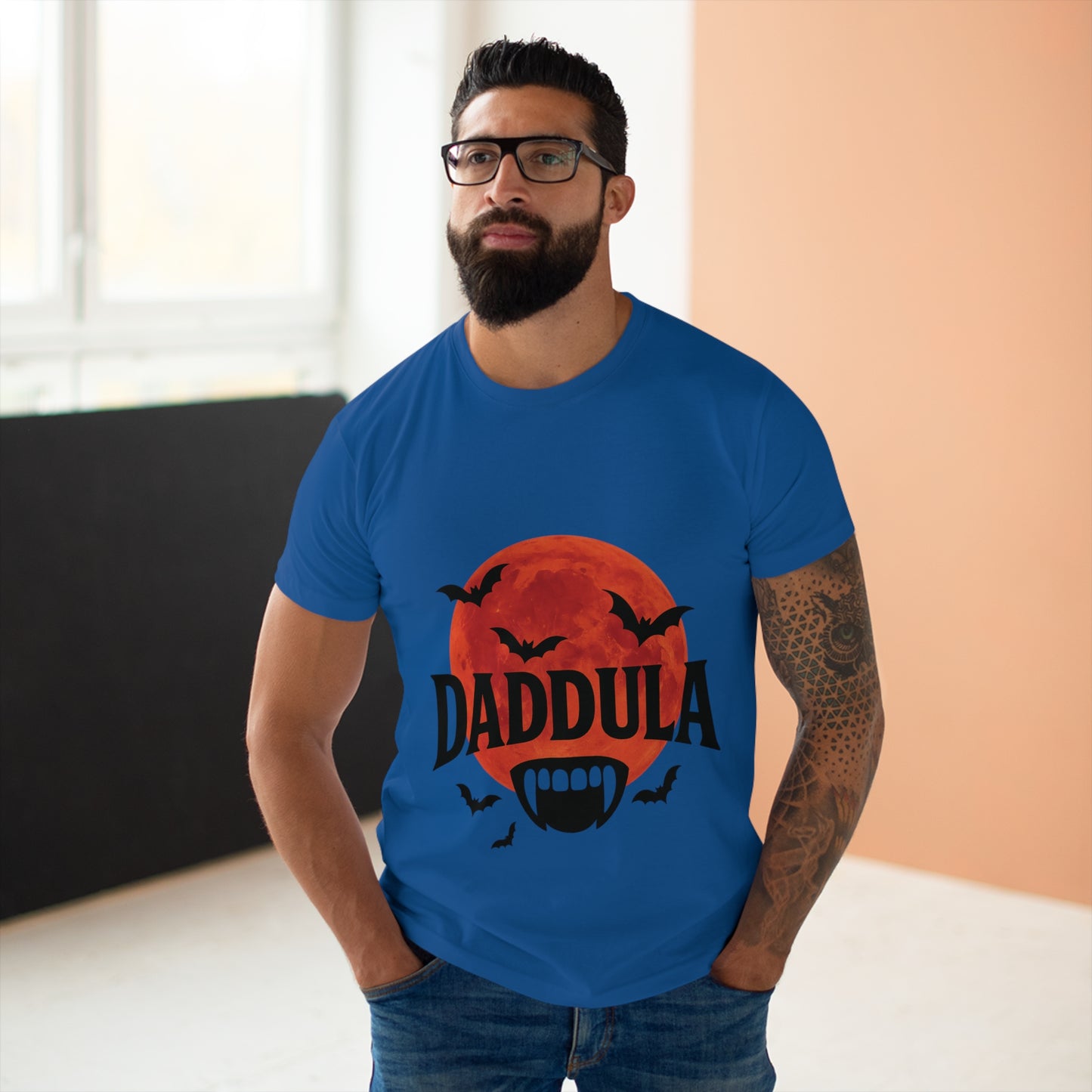 Men's Halloween Graphic Tee - DADDULA T-shirt, Spooky Shirt, Costume Top, Halloween Gift, Casual Wear