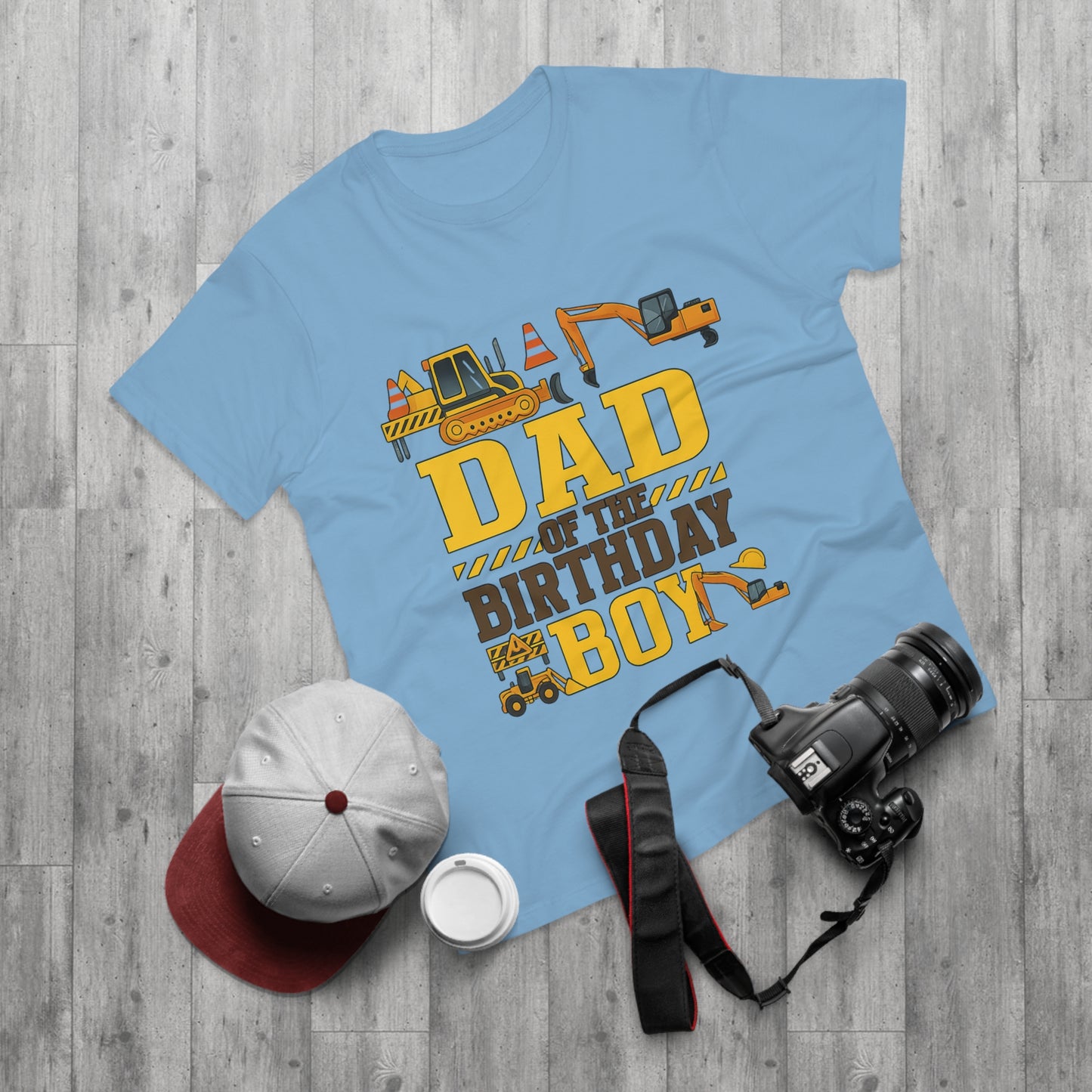 Dad of the Birthday Boy Construction T-Shirt, Birthday Gift, Dad T-Shirt, Father's Day Gift, Baby Shower Gift, Fun Dad Tee