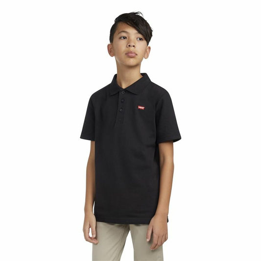 Levi's Children’s Short Sleeve Polo Shirt Levi's Lvb Back Neck Tape Black