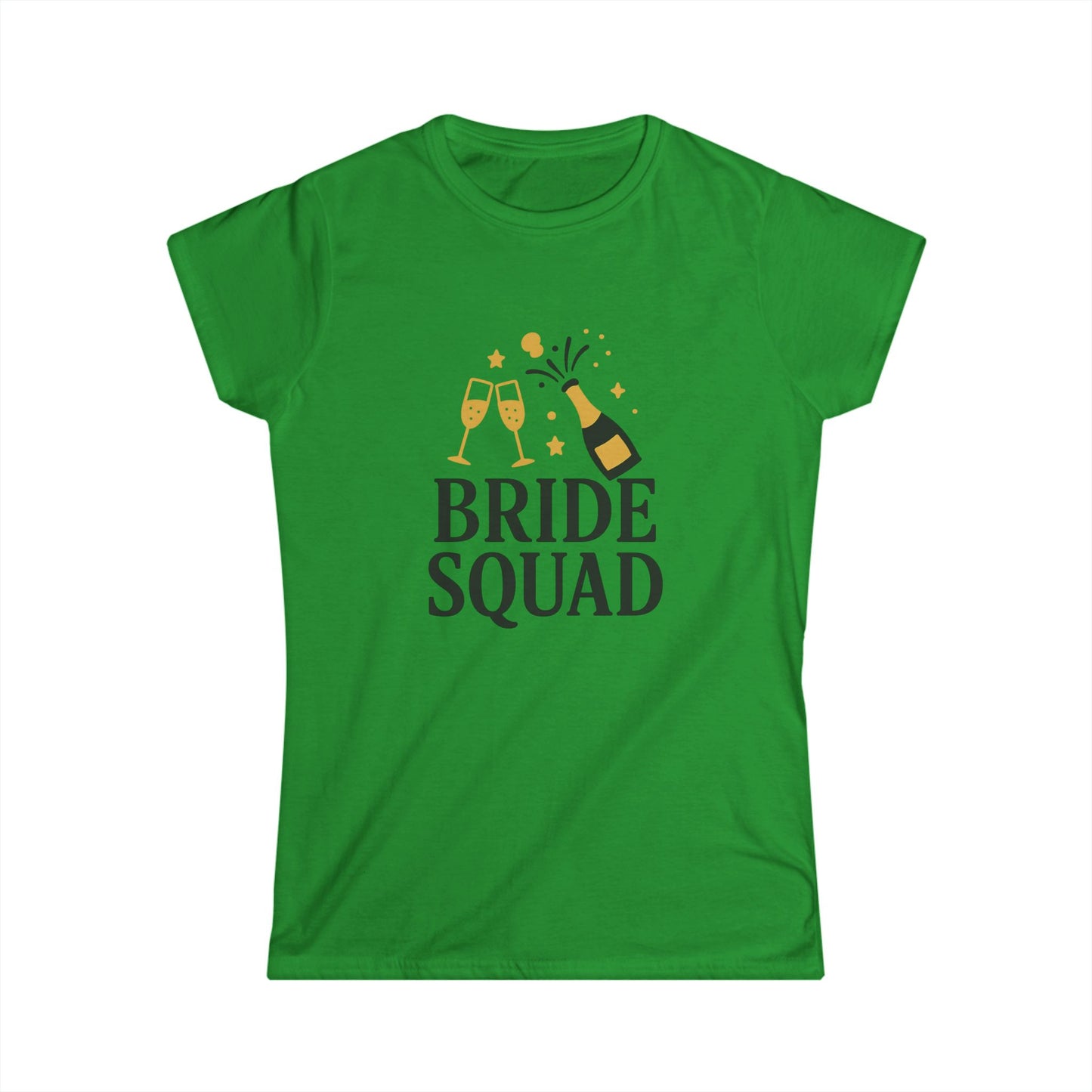 Bride Squad Women's Softstyle Tee, Bridal Party Shirt, Wedding Celebration Tee, Bachelorette Party Outfit, Engagement Gift Shirt