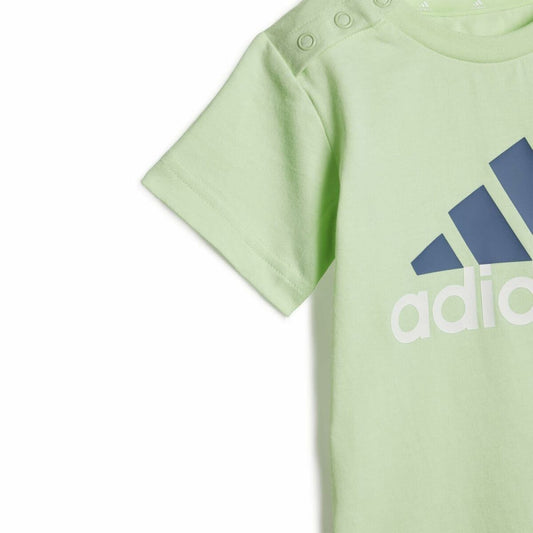 Adidas Sports Outfit For Baby Adidas Bl Cotton Set Infantil Blue Light Green