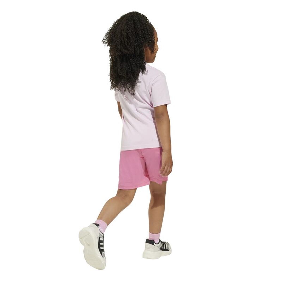 Adidas Children's Sports Outfit Adidas Lk Big Logo Pink 2 Pieces
