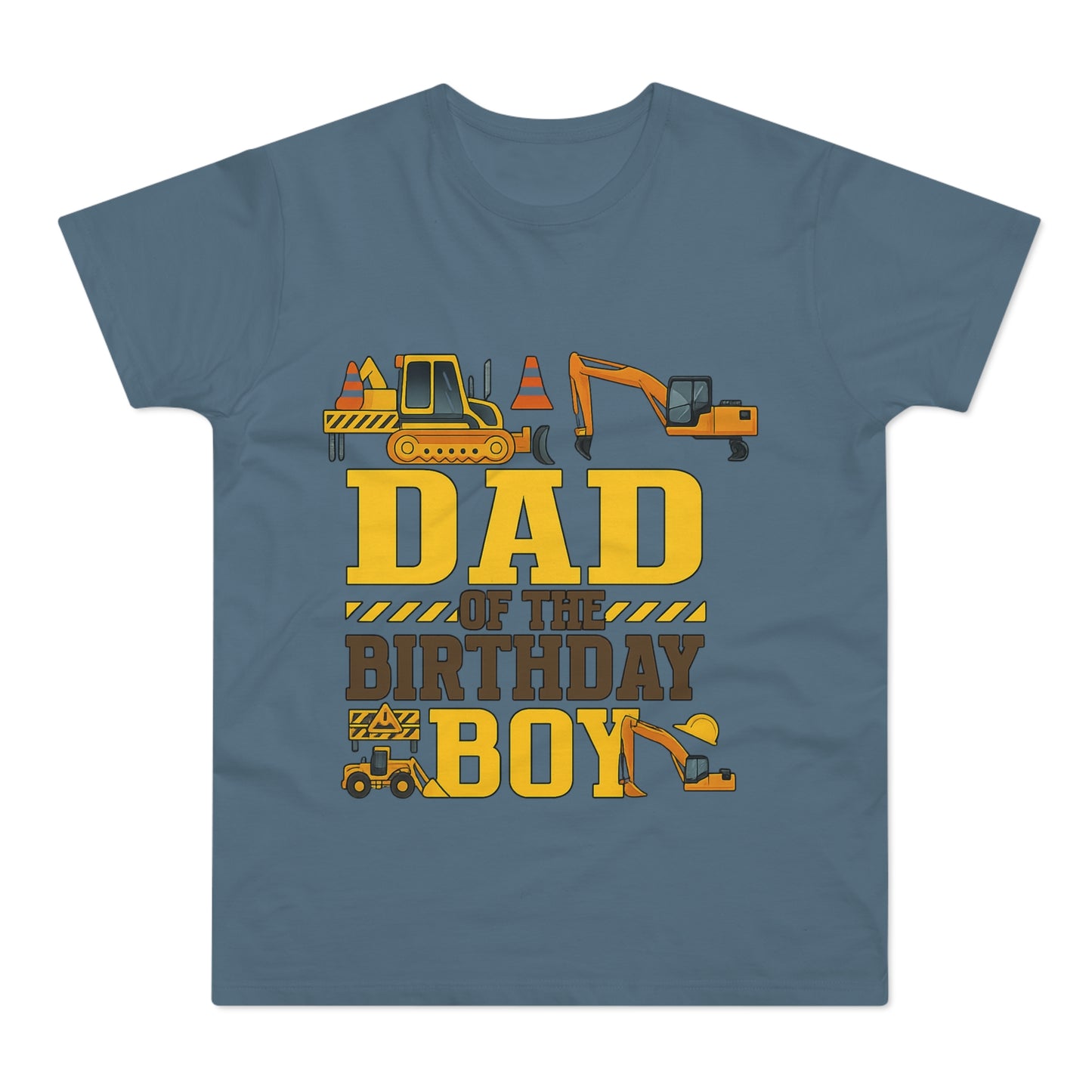 Dad of the Birthday Boy Construction T-Shirt, Birthday Gift, Dad T-Shirt, Father's Day Gift, Baby Shower Gift, Fun Dad Tee