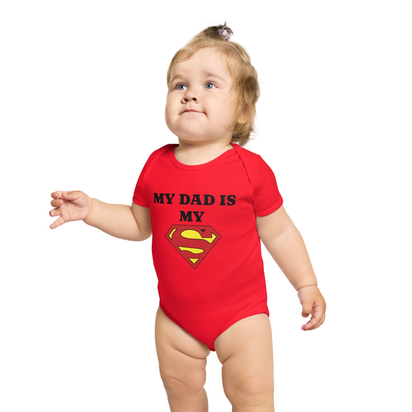 Super Dad Baby Bodysuit | Cute Baby Gift, Father's Day Outfit, Newborn Clothes, Infant Costume, Baby Shower Gift, Toddler Apparel