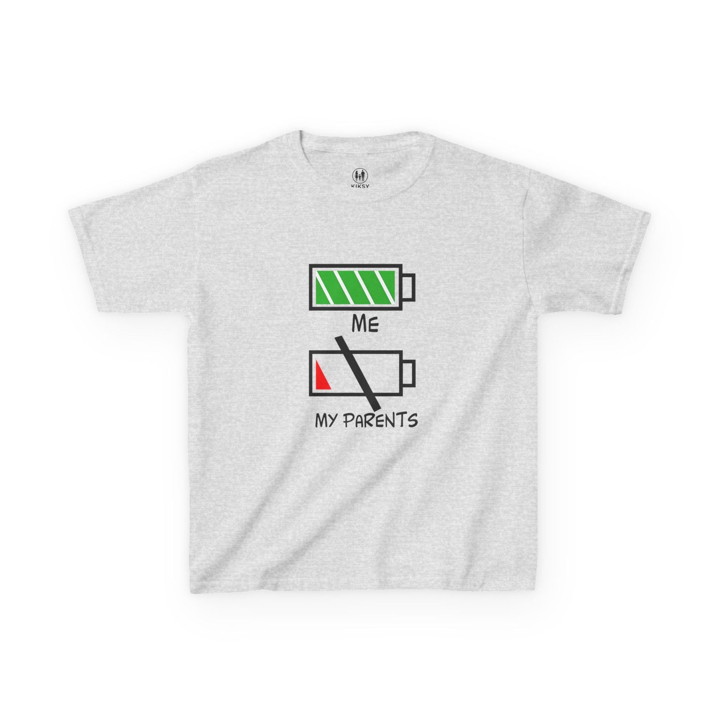 Recharge Your Kids' Energy Tee, Fun Kids Shirt, Battery Graphic Tee, Cute Gift for Boys and Girls, Cool Kids Apparel