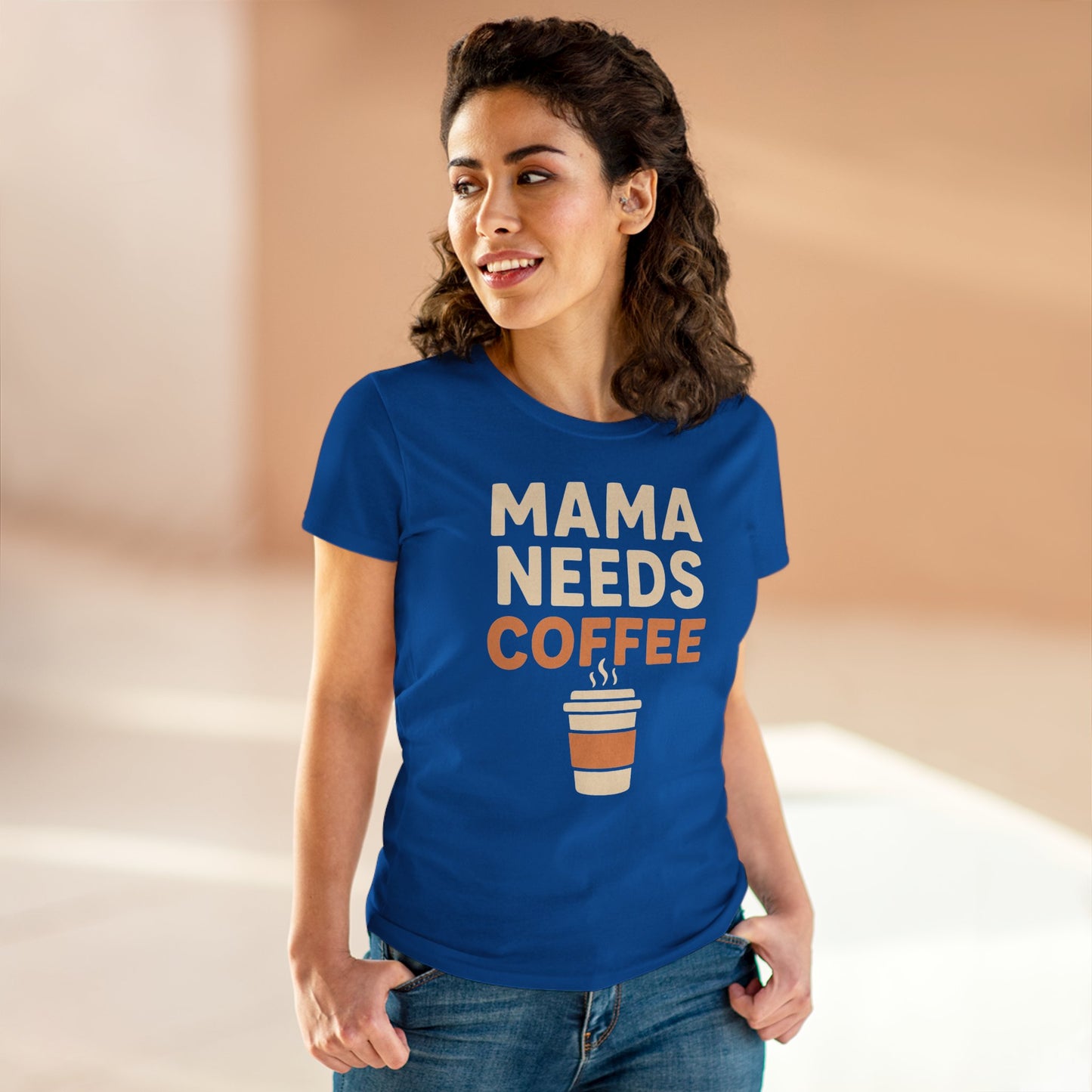 Mama Needs Coffee Tee - Perfect for Moms, Coffee Lovers, Birthdays, Mother's Day, Casual Outfits