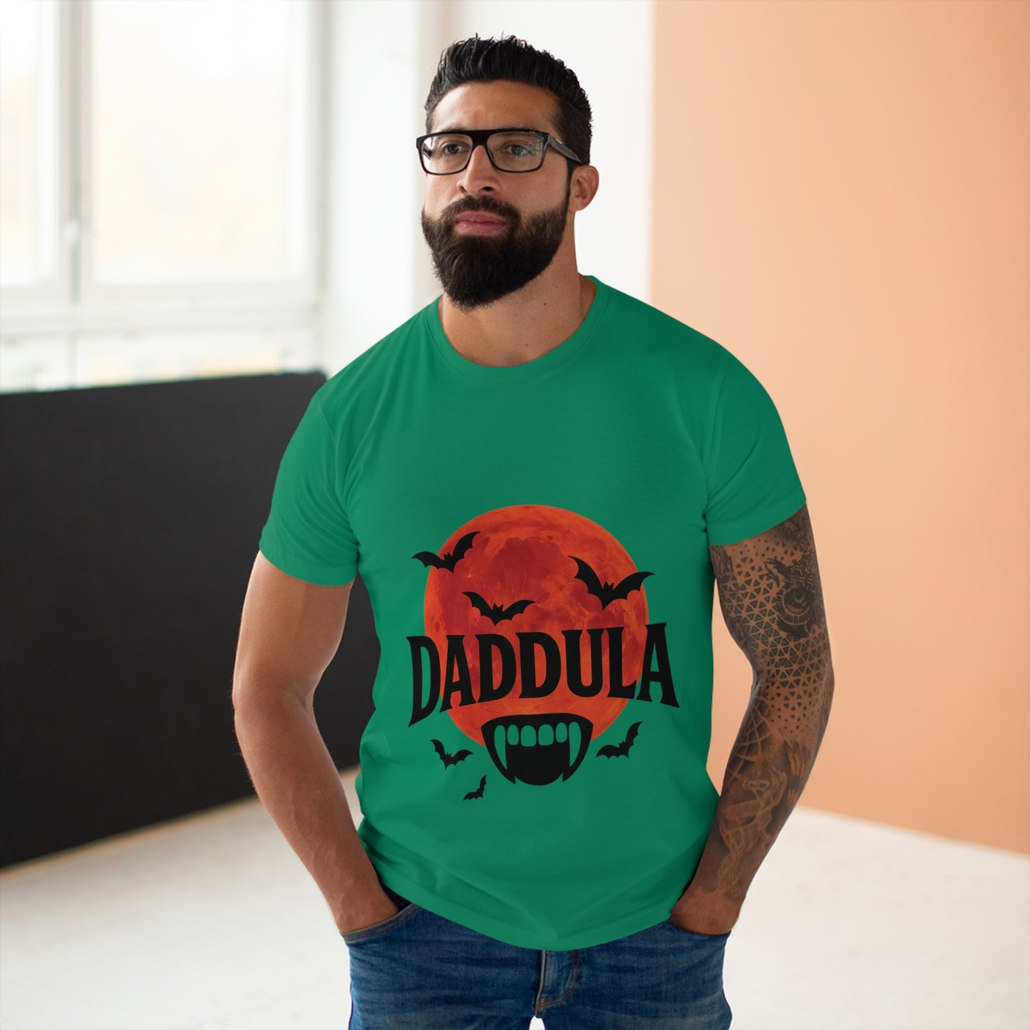 Men's Halloween Graphic Tee - DADDULA T-shirt, Spooky Shirt, Costume Top, Halloween Gift, Casual Wear