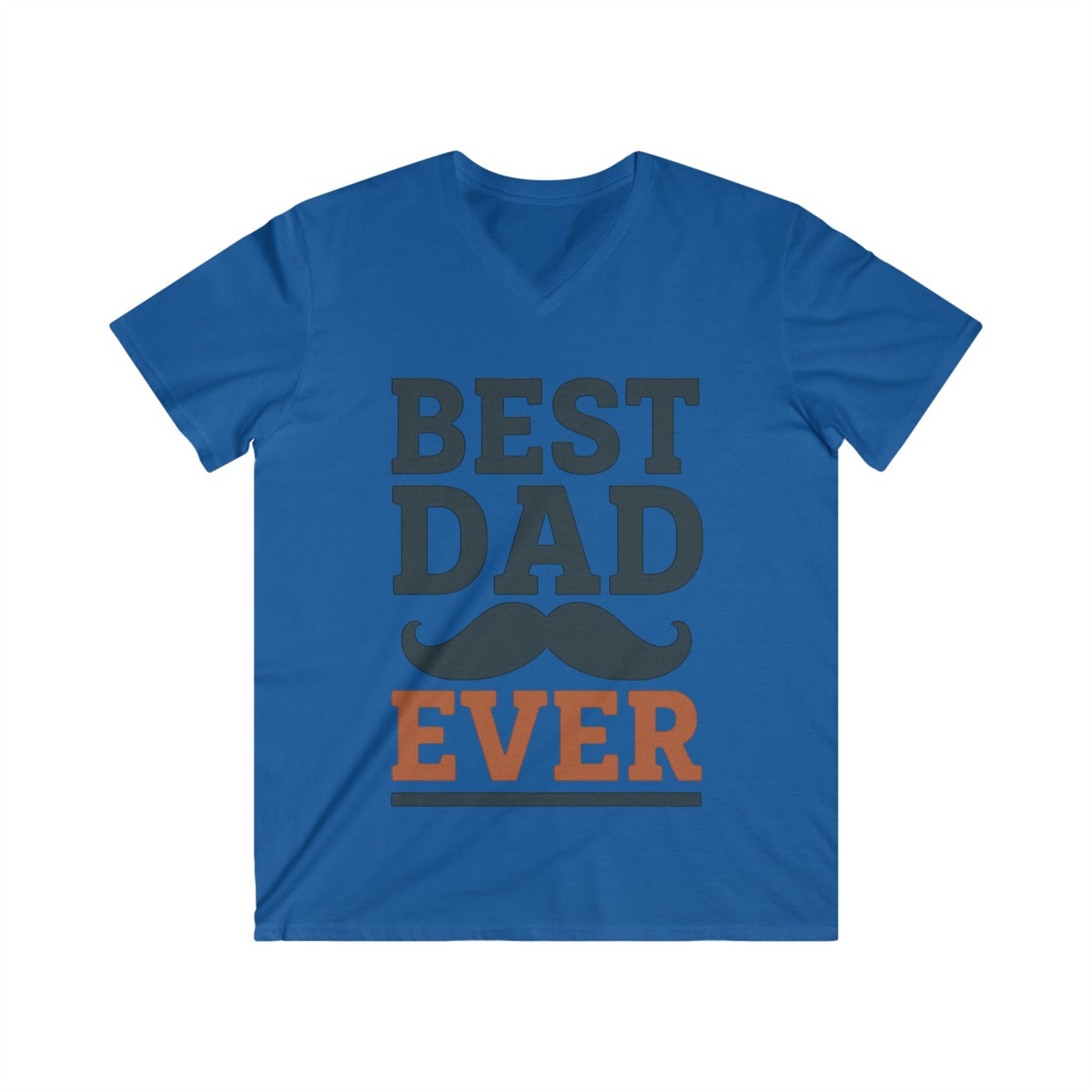 Best Dad Ever V-Neck Tee, Father's Day Gift, Dad Birthday Shirt, Casual Dad Outfit, Unique Father's Day Apparel