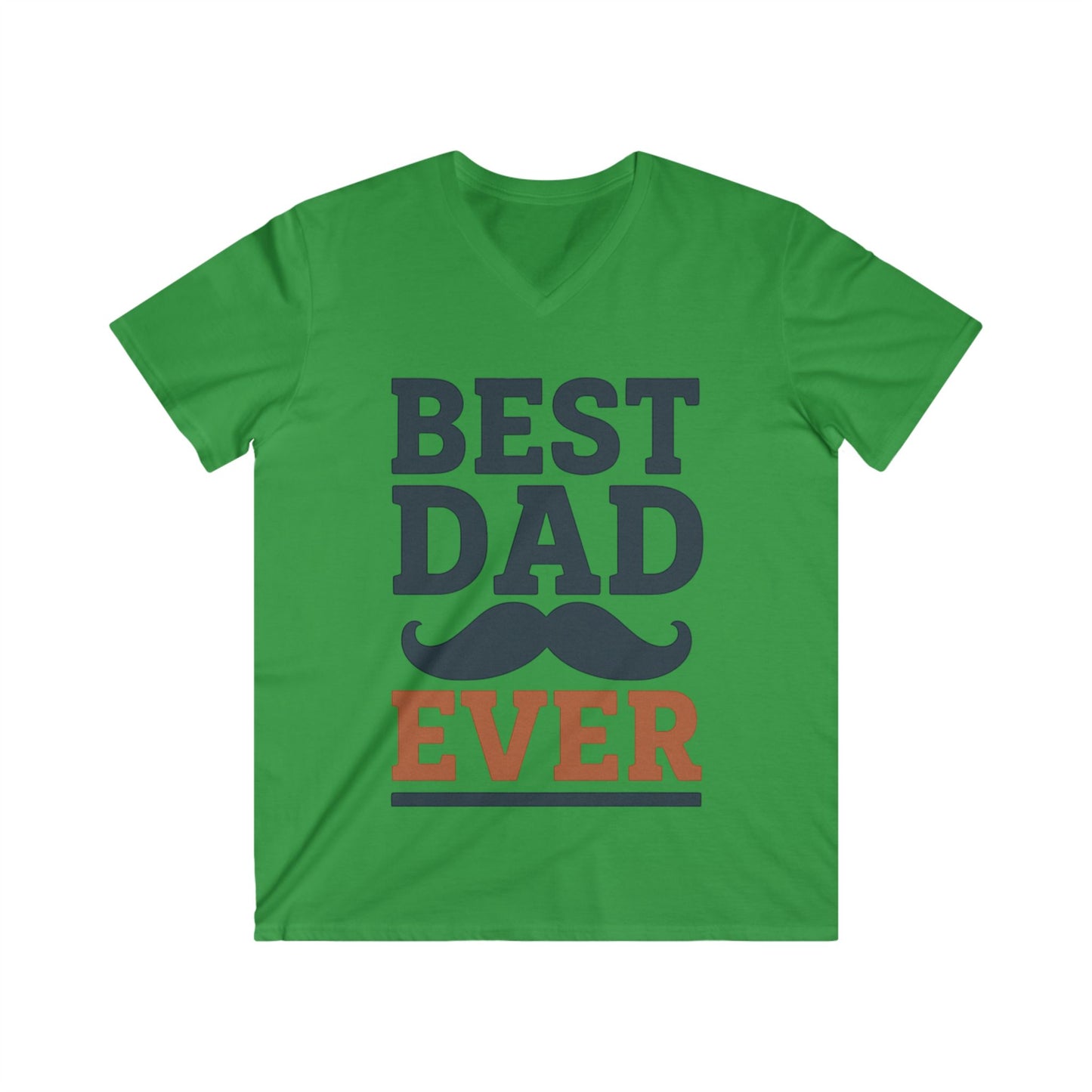 Best Dad Ever V-Neck Tee, Father's Day Gift, Dad Birthday Shirt, Casual Dad Outfit, Unique Father's Day Apparel