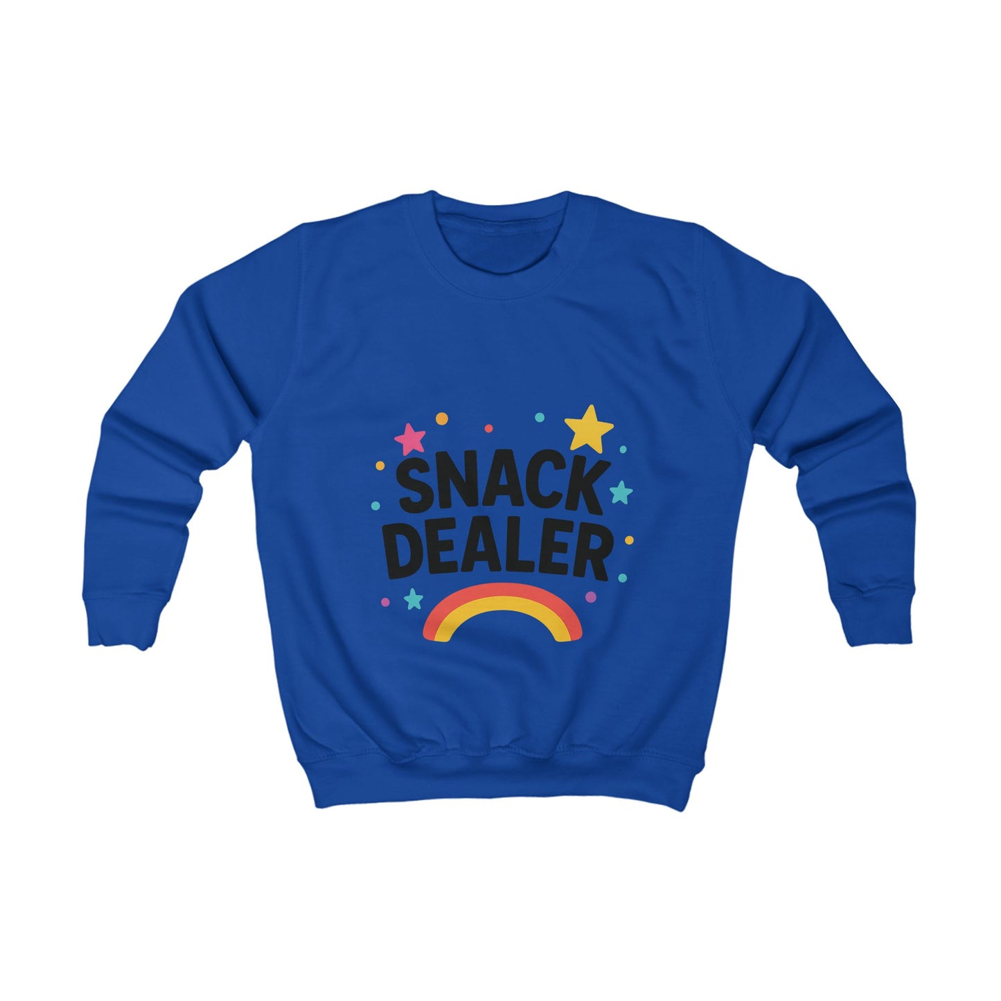 Kids Sweatshirt: Snack Dealer, Fun Gift for Kids, Cozy Casual Wear, Colorful Kids Apparel, Cute & Playful Sweatshirt