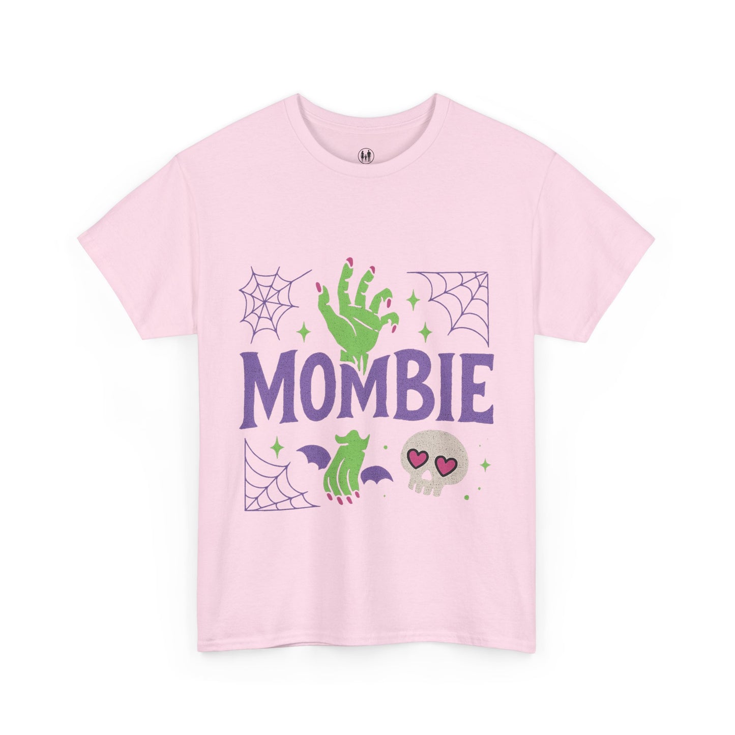 Mombie Tee - Women Heavy Cotton T-Shirt for Moms, Fun Halloween Shirt, Spooky Gift, Casual Wear, Parenting Humor