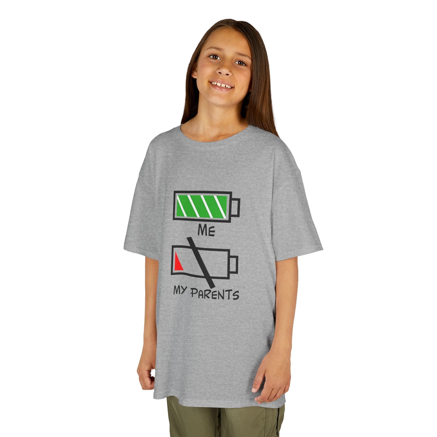 Recharge Your Kids' Energy Tee, Fun Kids Shirt, Battery Graphic Tee, Cute Gift for Boys and Girls, Cool Kids Apparel