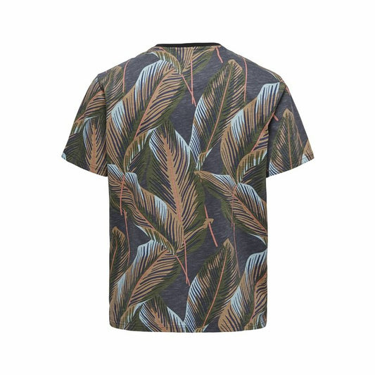 Only & Sons Men’s Short Sleeve T-Shirt Only & Sons Onskobe Reg Banana Leaf Black