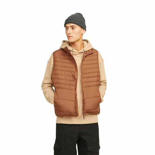 Jack & Jones Men's Sports Gilet Jack & Jones Jjben Square Mocha Bisque