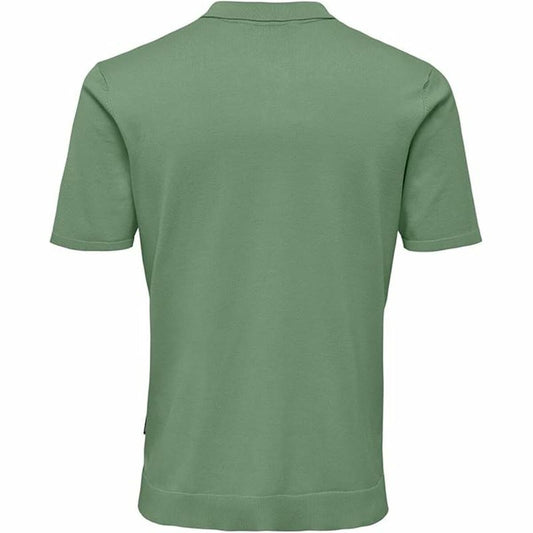 Only & Sons Men’s Short Sleeve Polo Shirt Only & Sons Onswyler Life Reg 14 Ss Knit Green